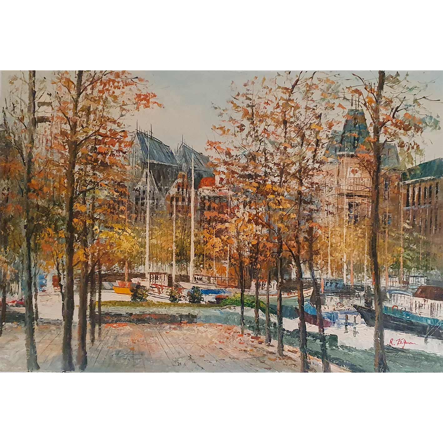 Cuadro Parque en la Ciudad 90x60 cm