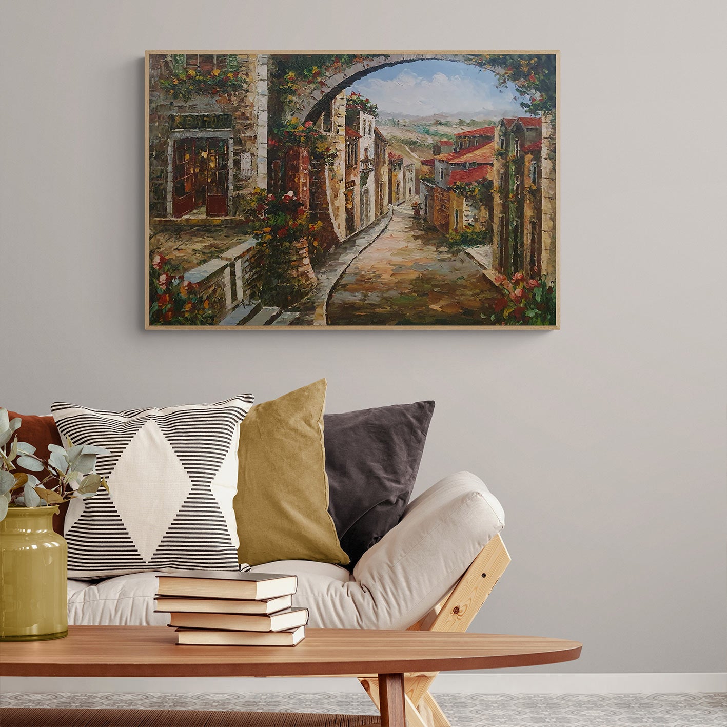 Cuadro Pueblos Mundo 90x60 cm