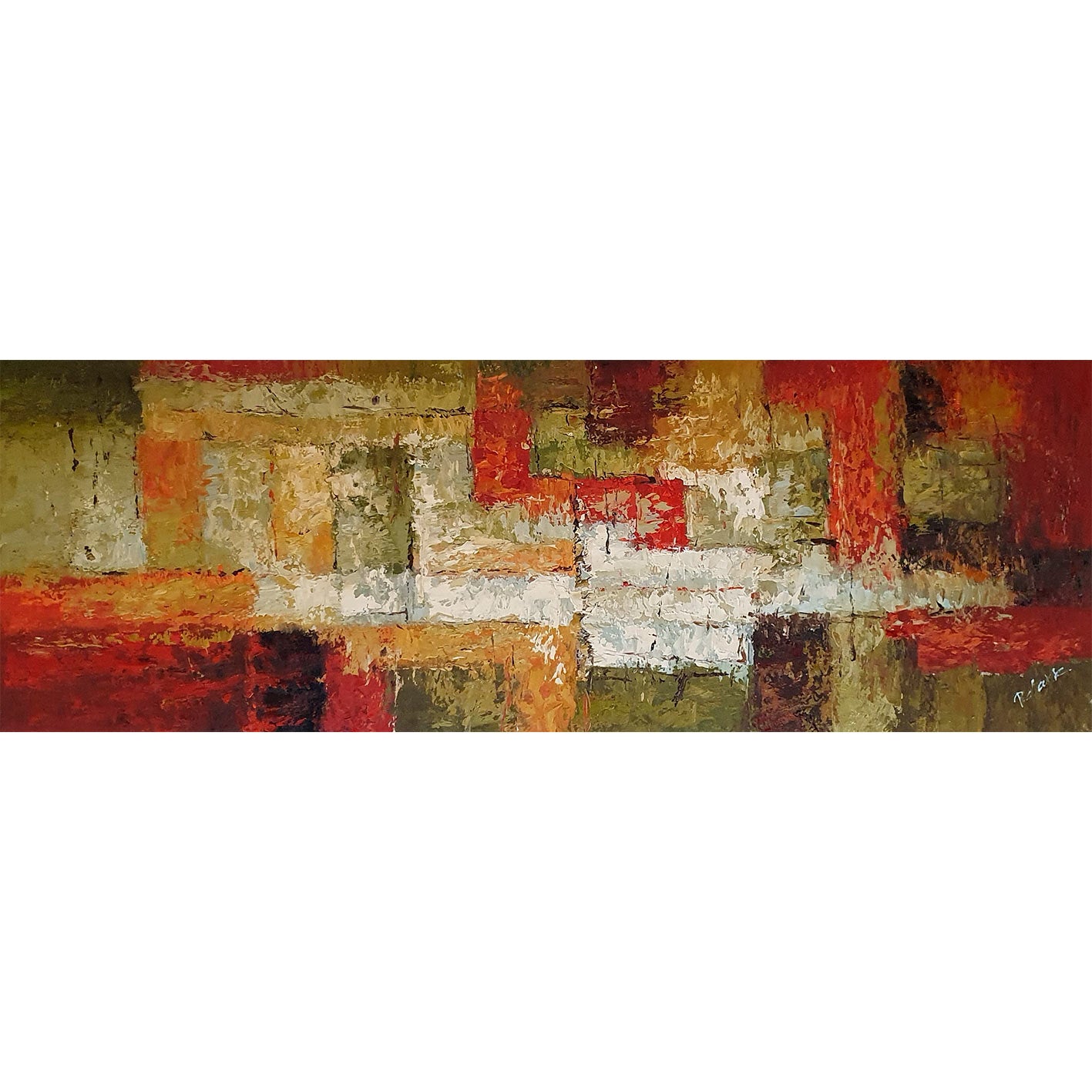 Cuadro Panoramico Abstracto 120x40 cm