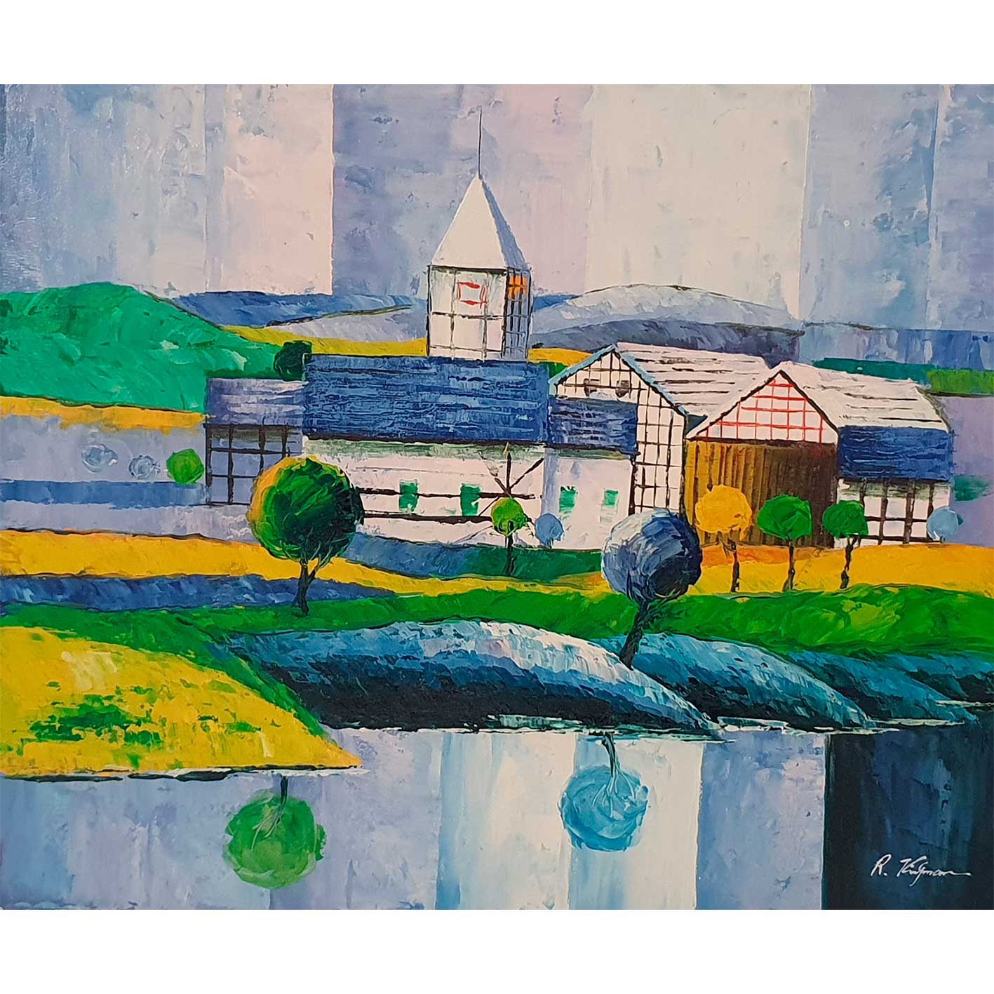 Cuadro Mansion 60x50 cm
