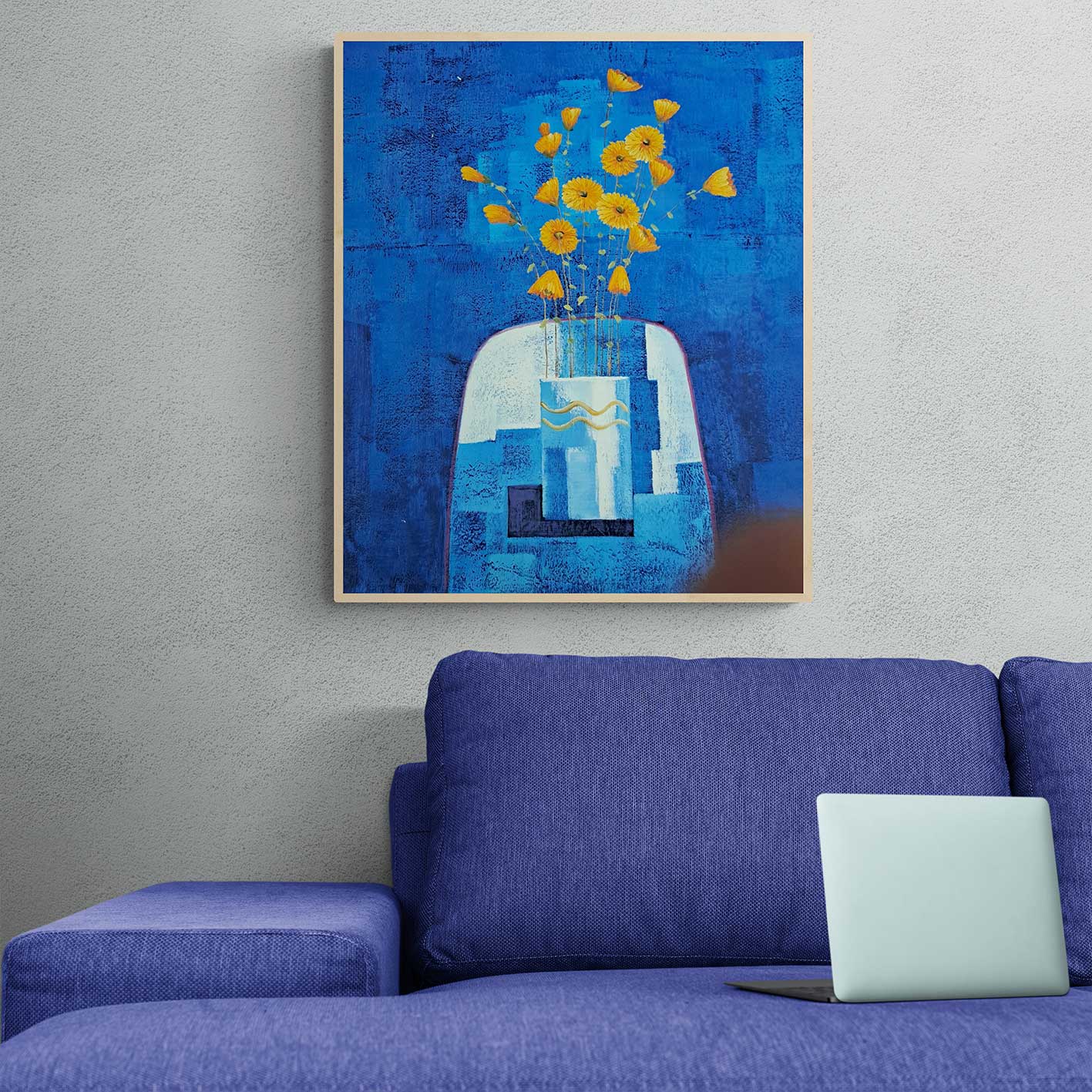 Cuadro Margaritas 50x60 cm