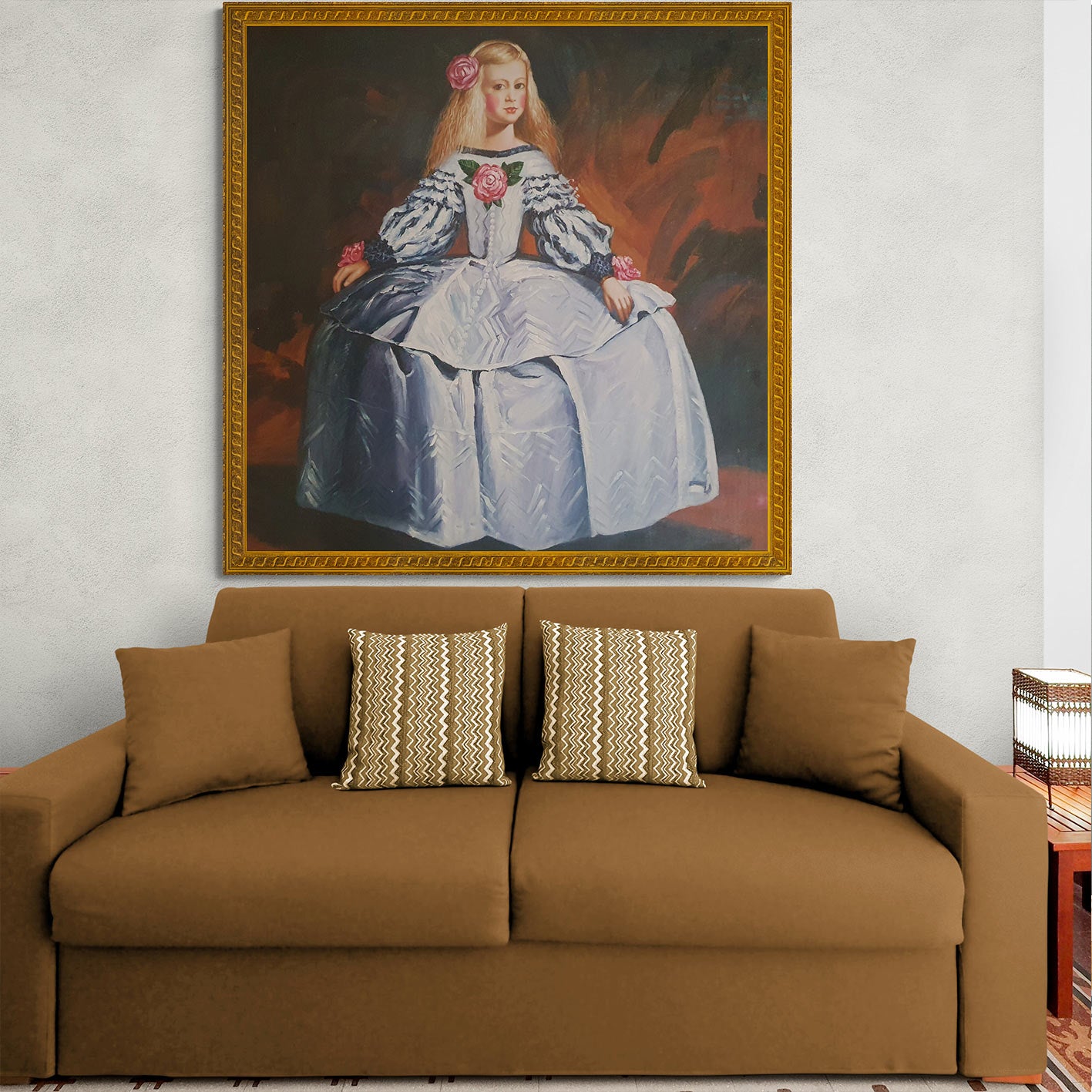 Cuadro Menina 130x130 cm