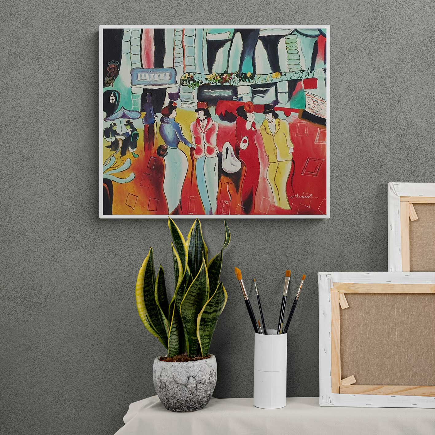 Cuadro Mujeres Paseo 60x50 cm