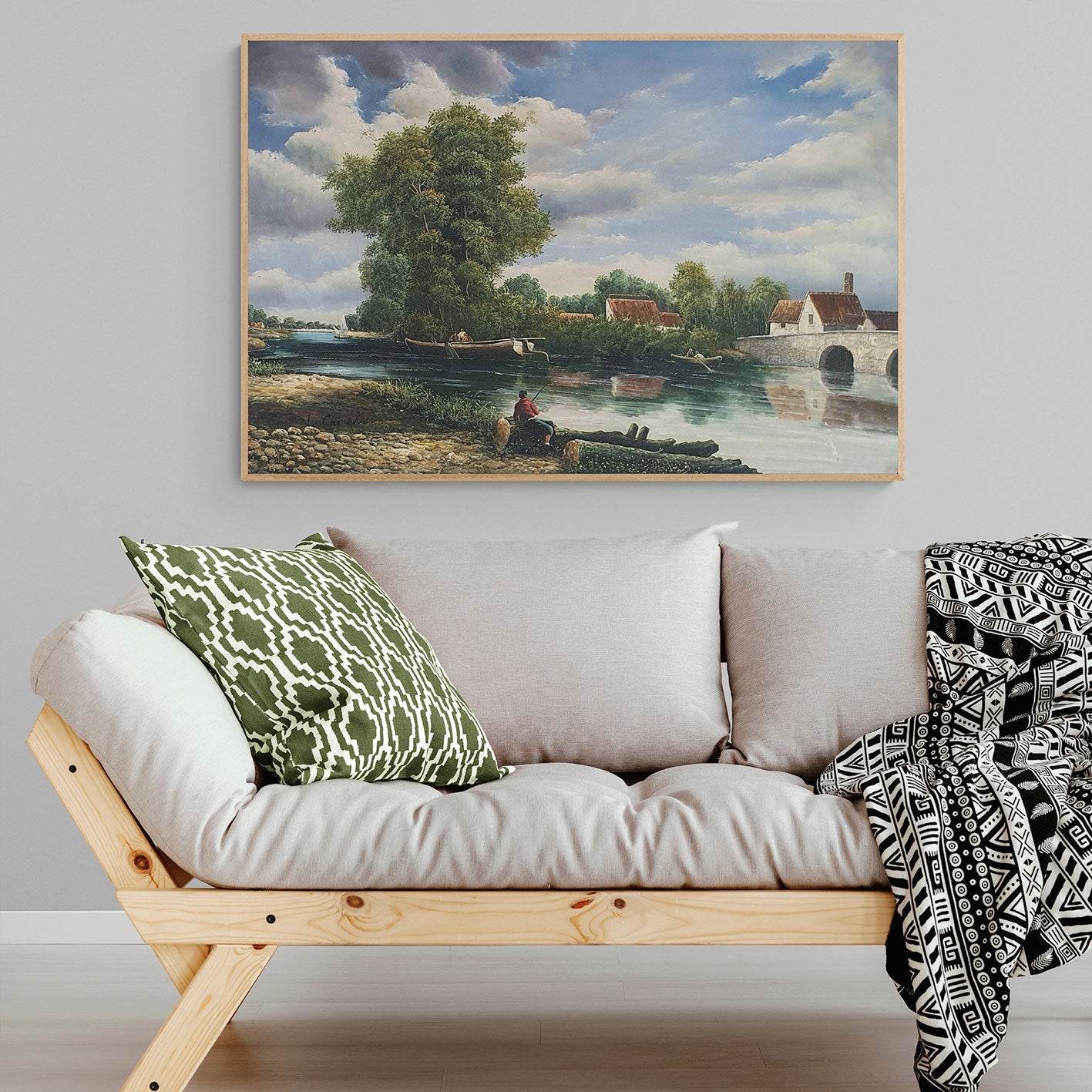 Cuadro Paisaje Rio 90x60 cm