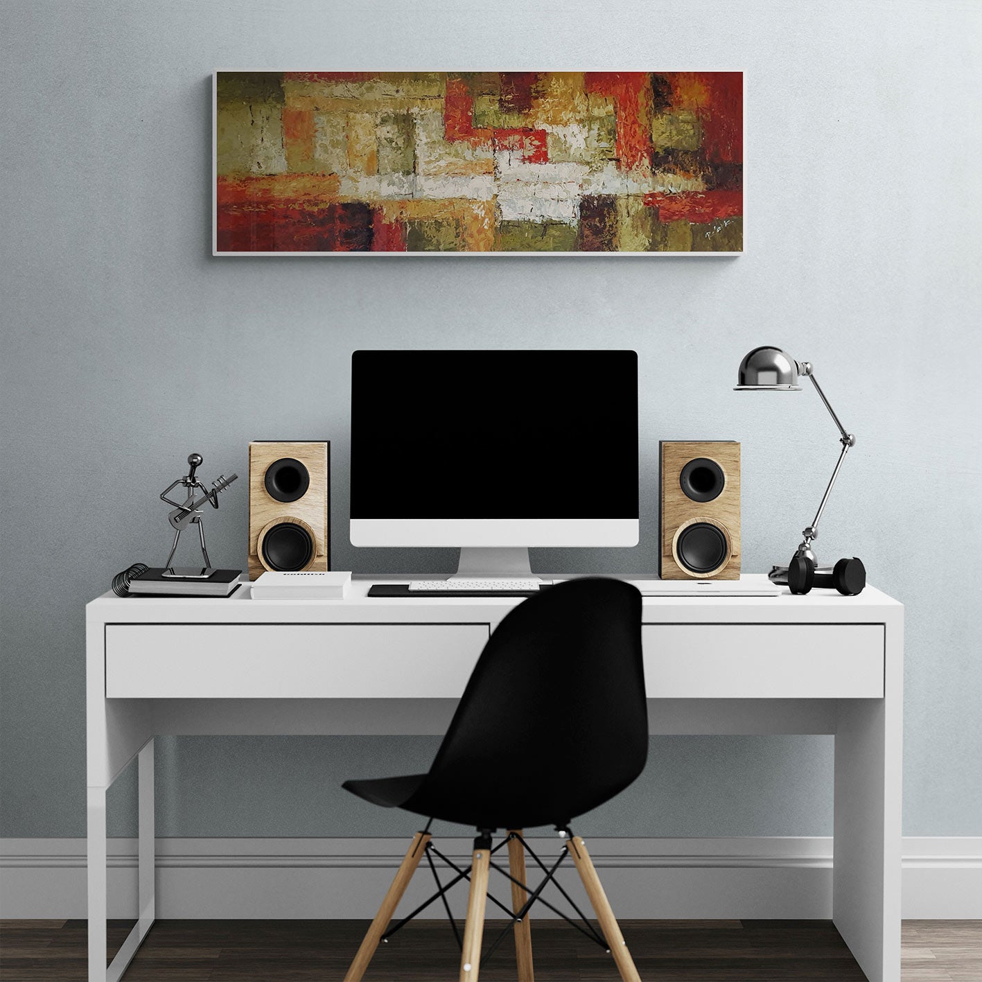 Cuadro Panoramico Abstracto 120x40 cm