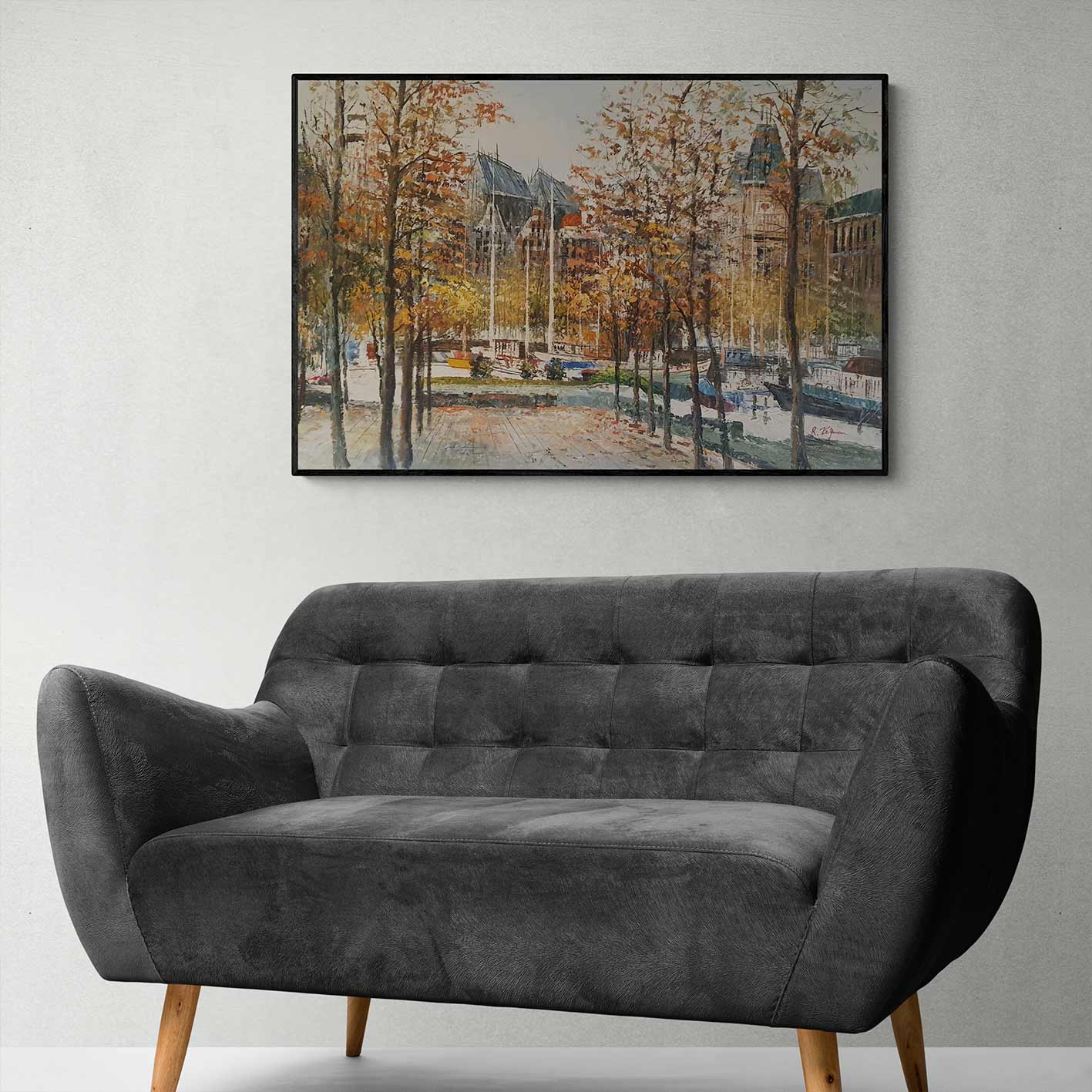 Cuadro Parque en la Ciudad 90x60 cm