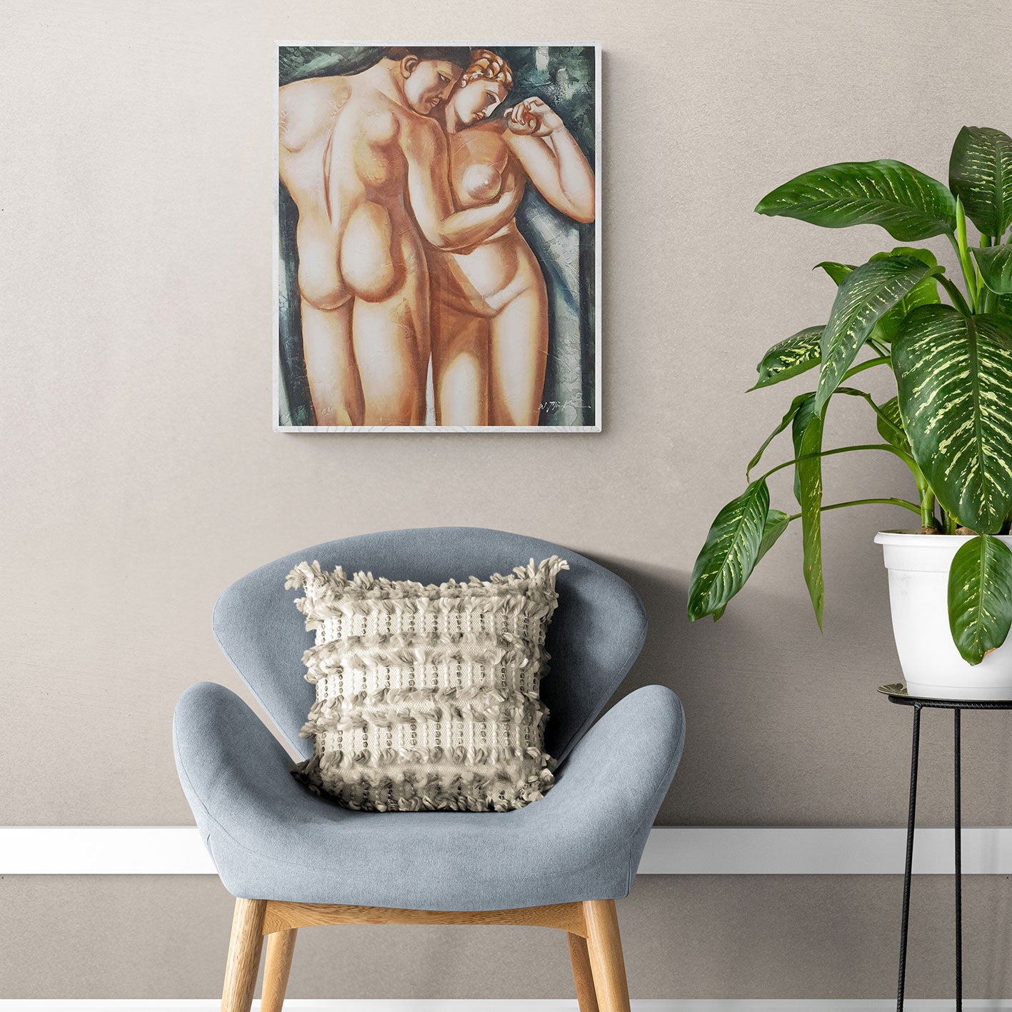 Cuadro Reproduccion Lempicka desnudos