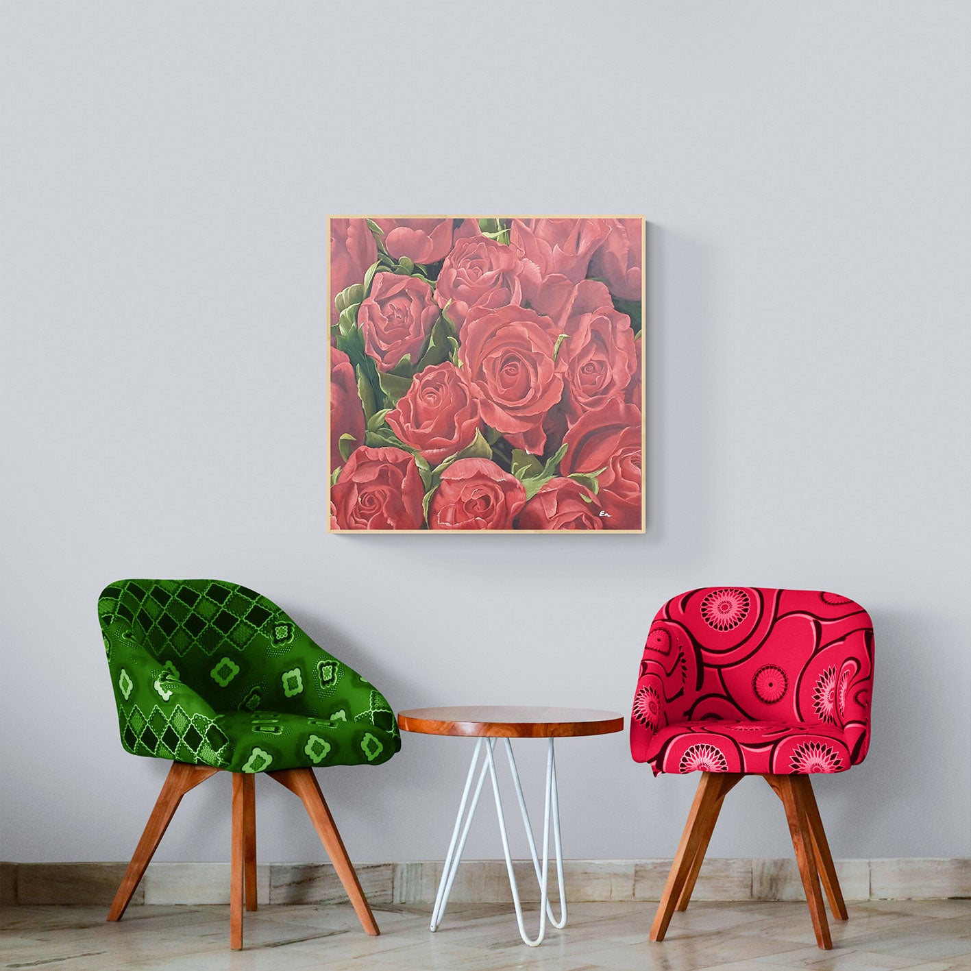 Cuadro Rosas Oleo