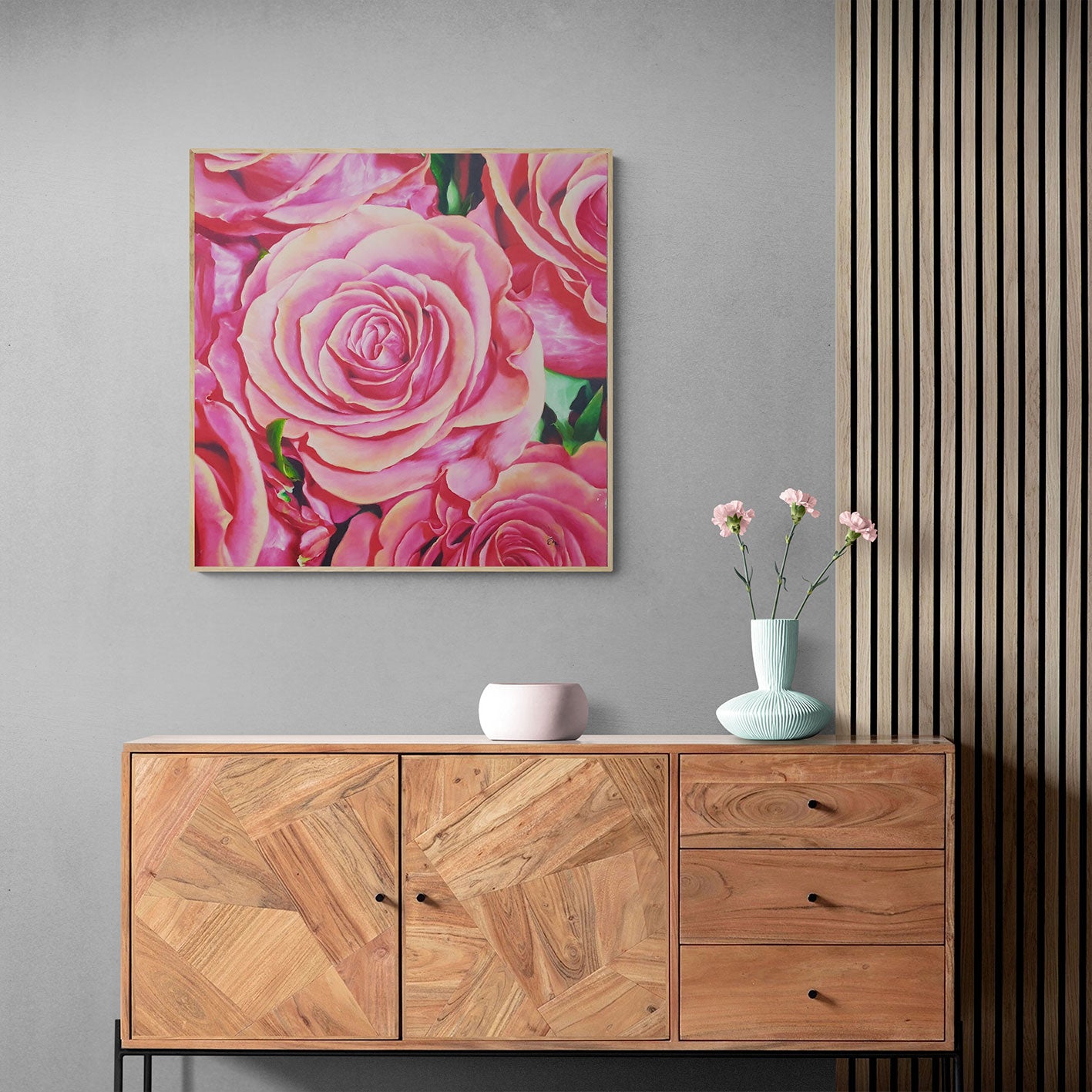 Cuadro Rosas Original