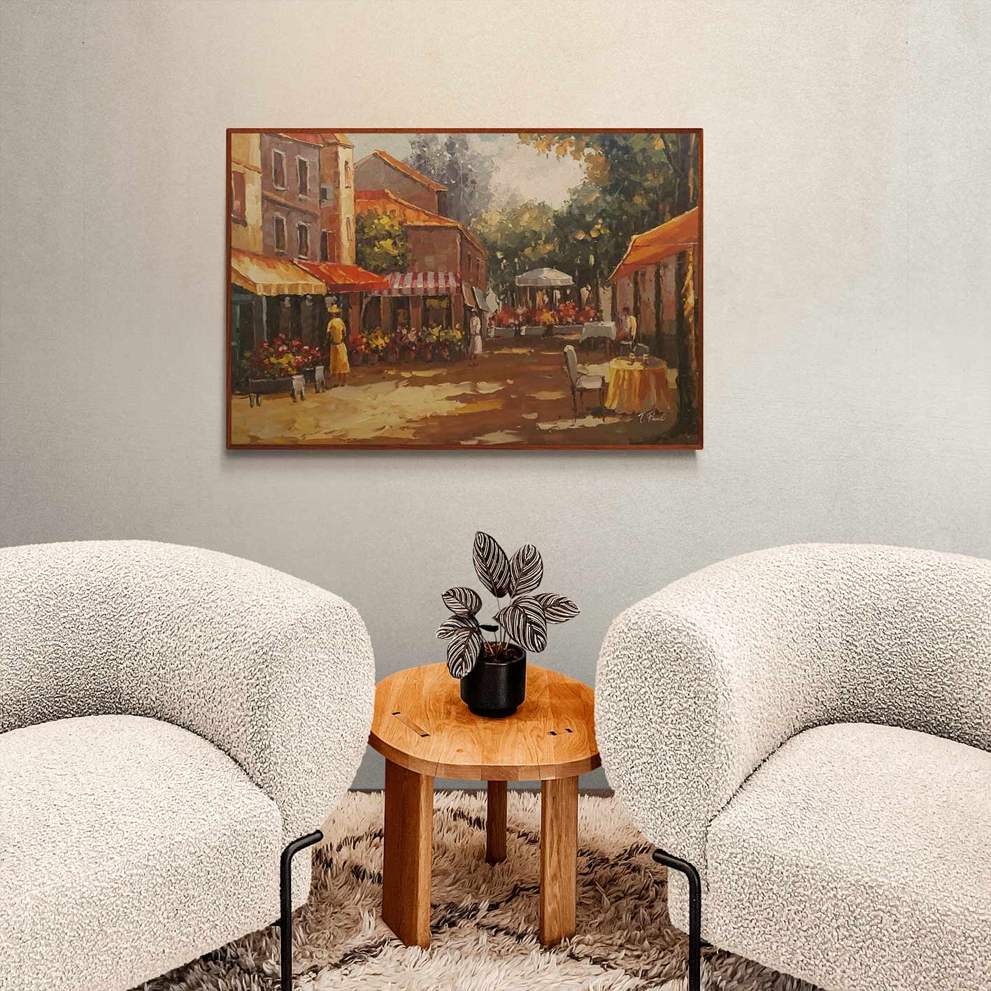 Cuadro Tienda Pueblo 90x60 cm