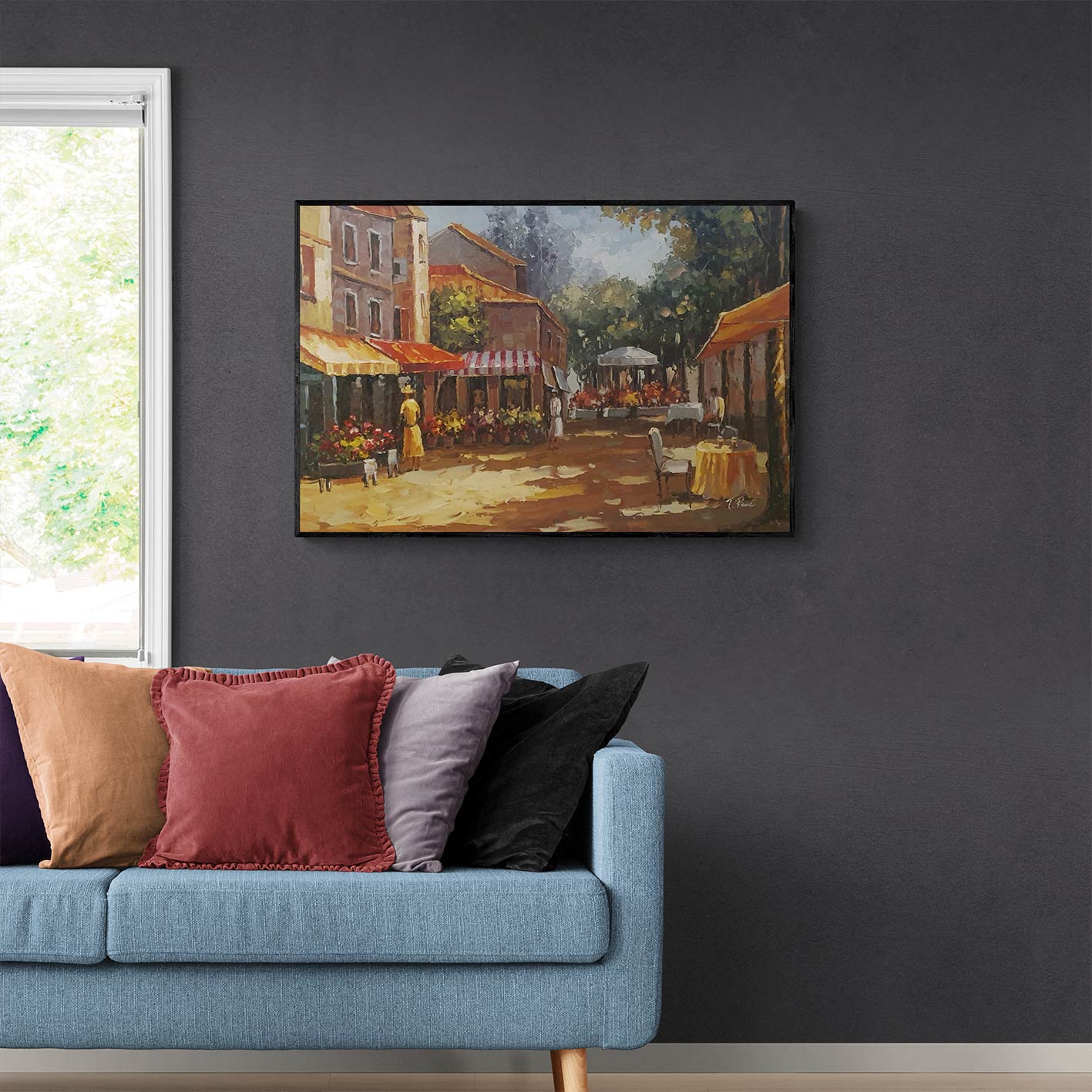 Cuadro Tienda Pueblo 90x60 cm
