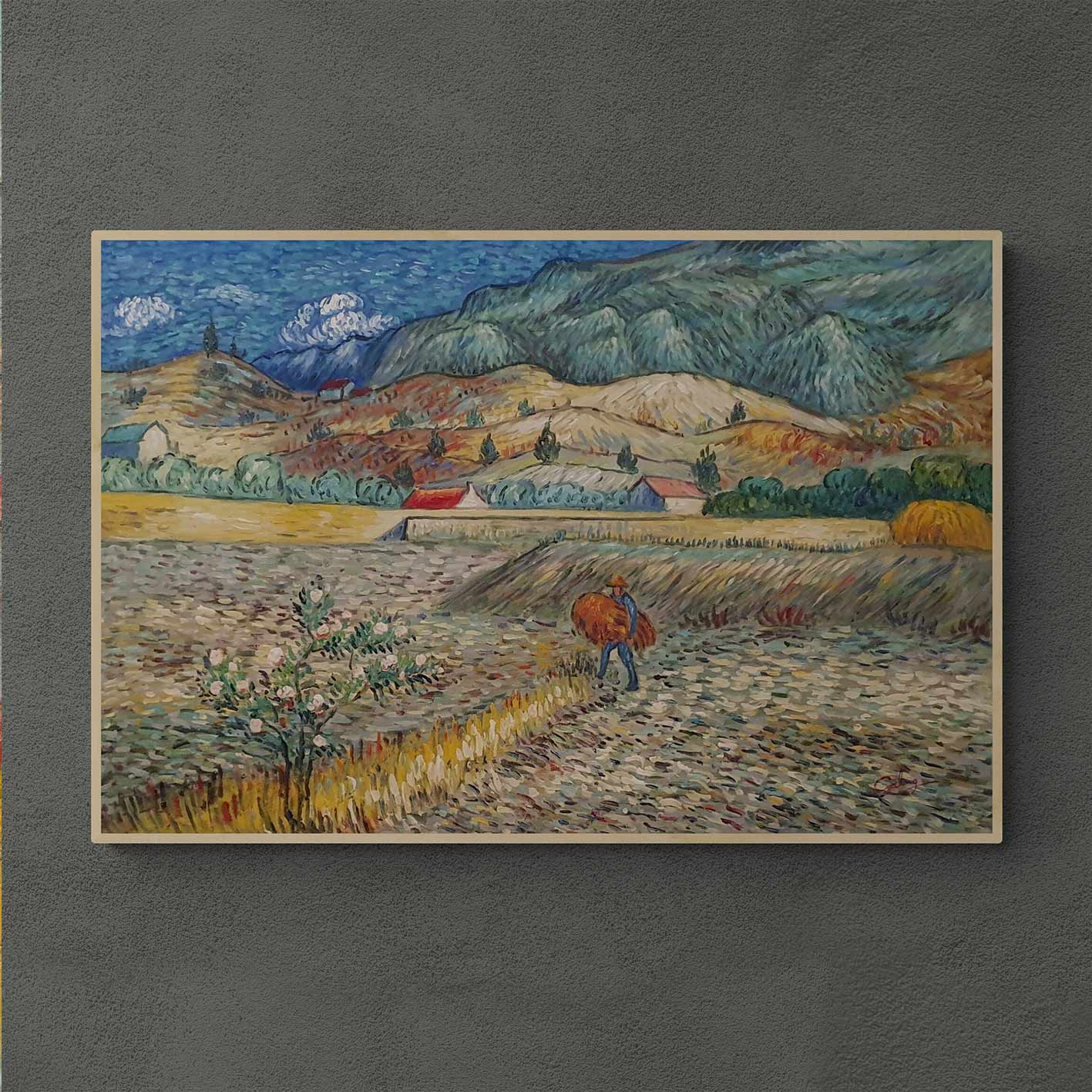 Cuadro Van Gogh Agricultura 90x60 cm