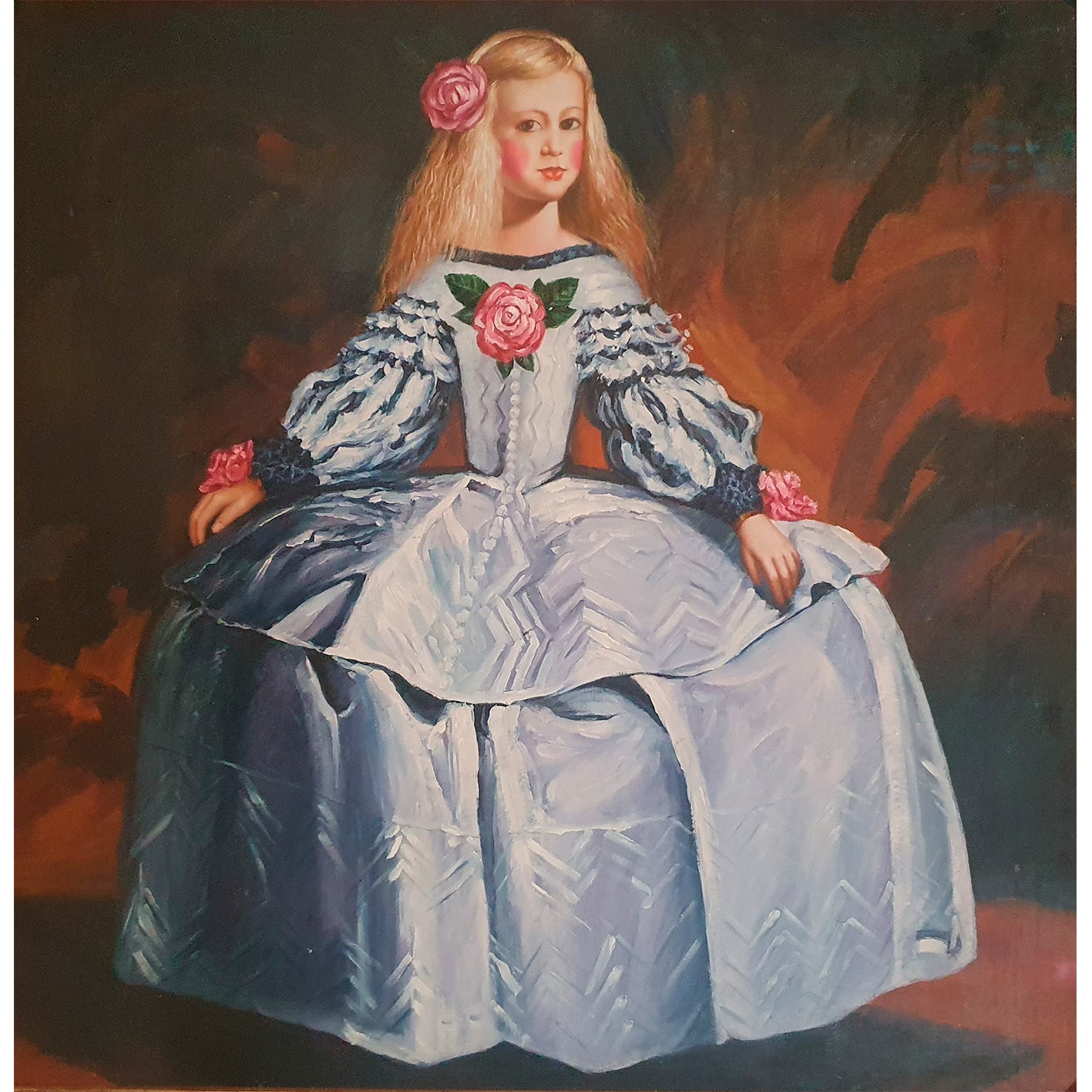 Cuadro Menina 130x130 cm