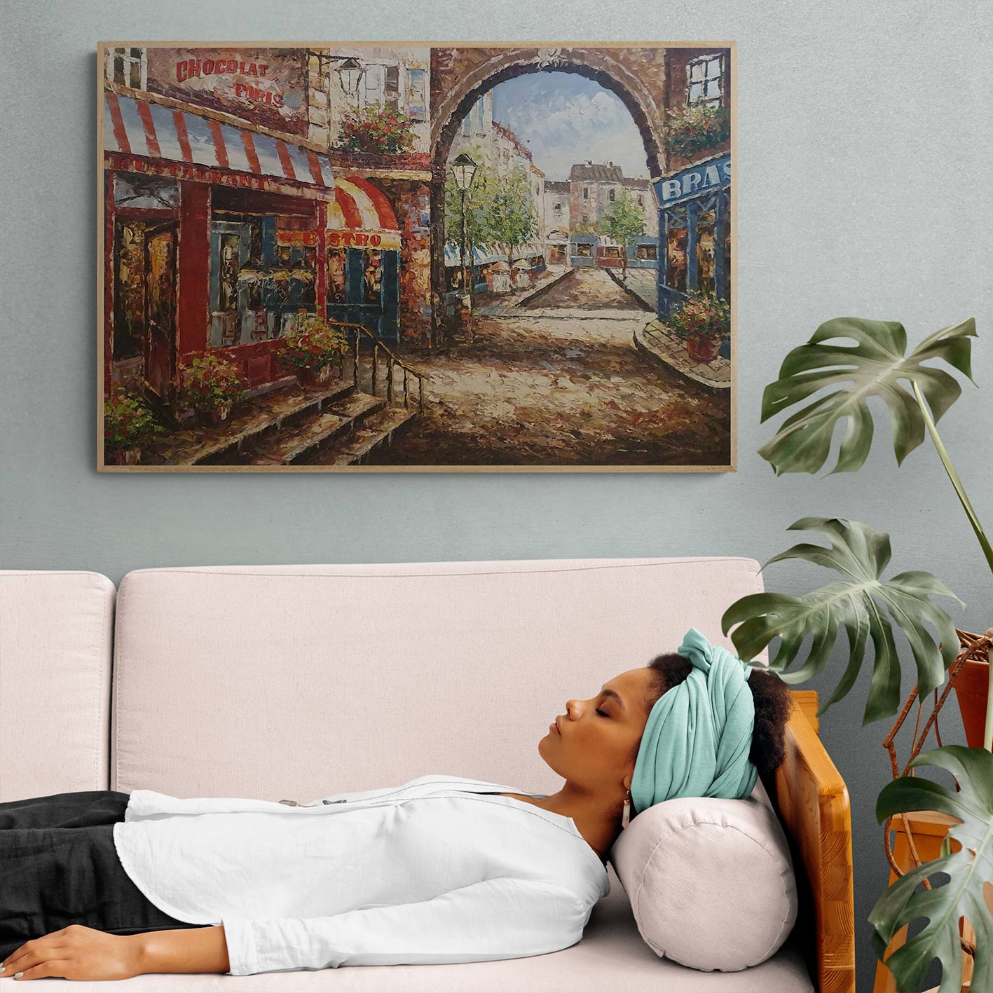 Cuadro Pueblos Mundo 90x60 cm