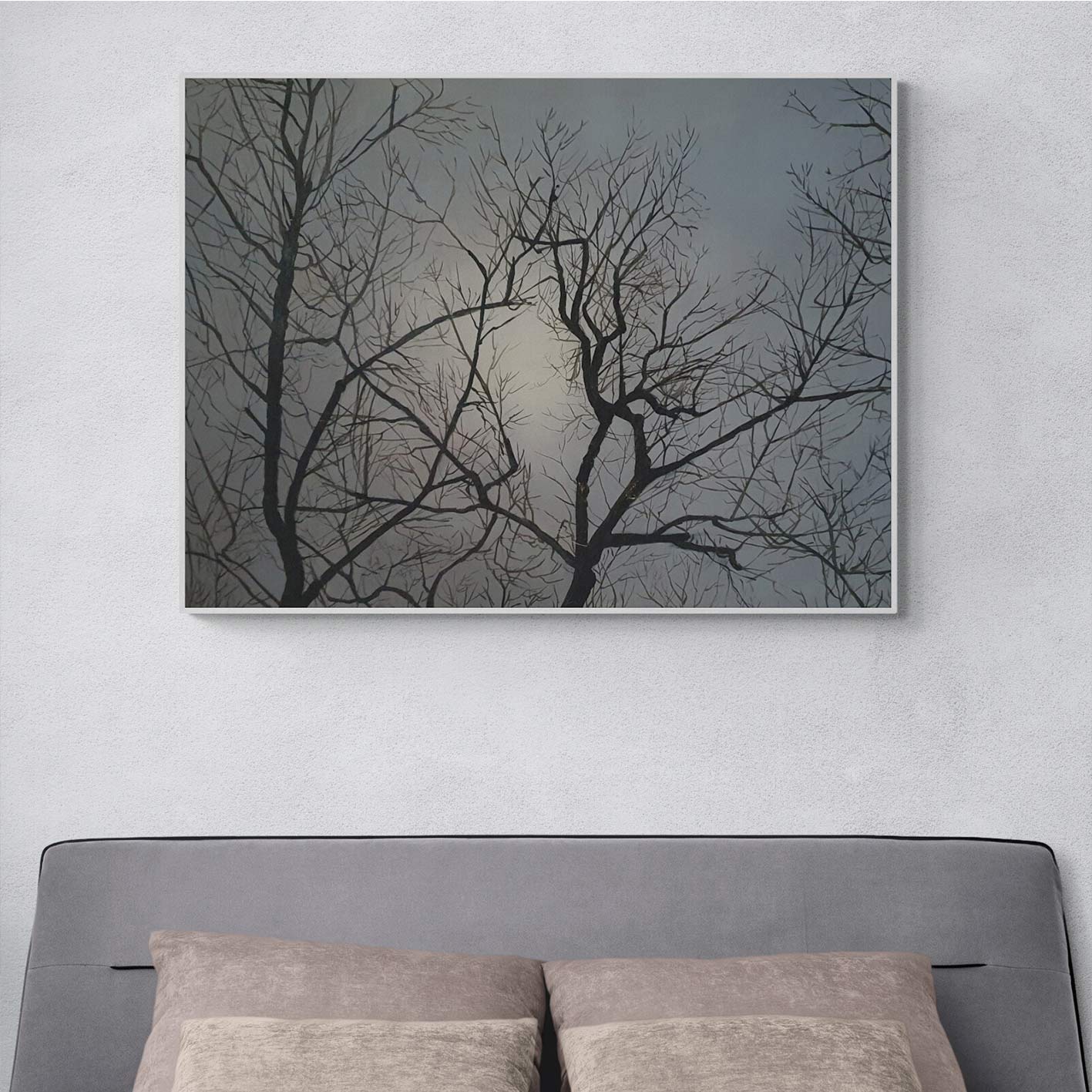 Cuadro Ramas Gris