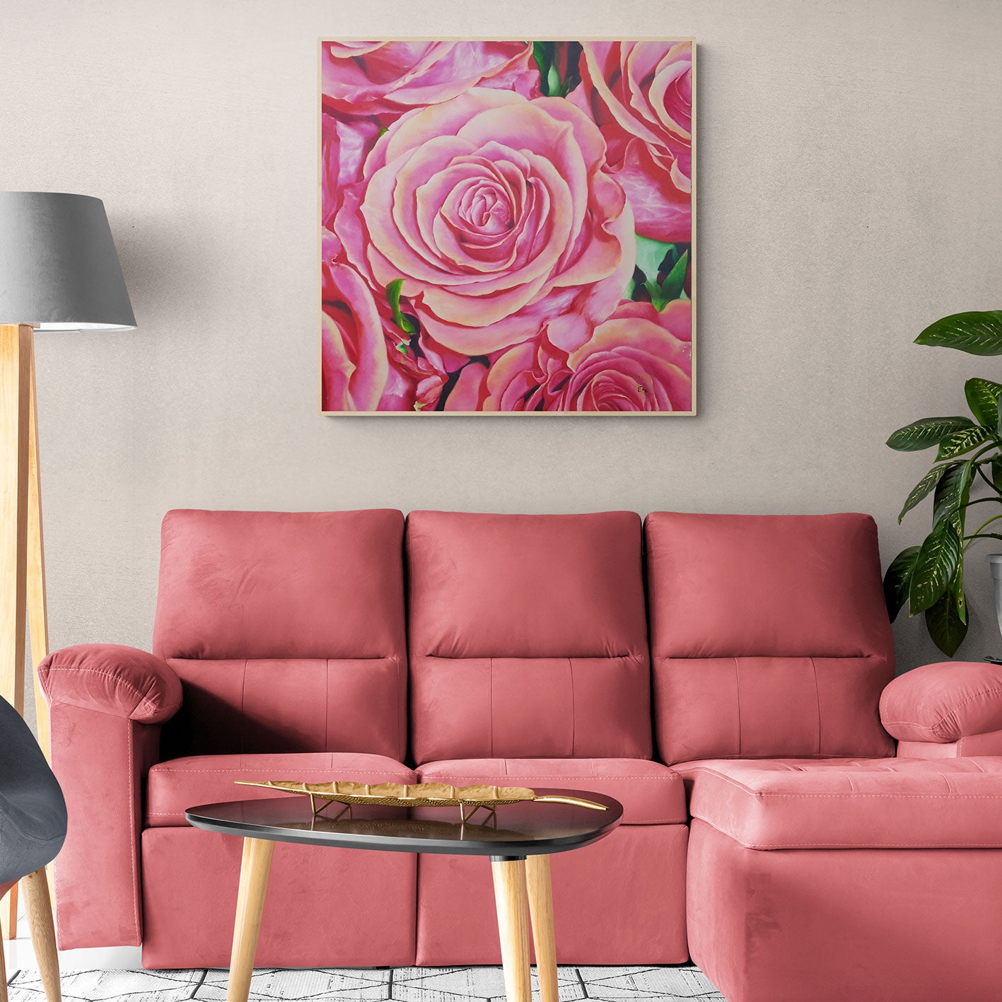 Cuadro Rosas Original