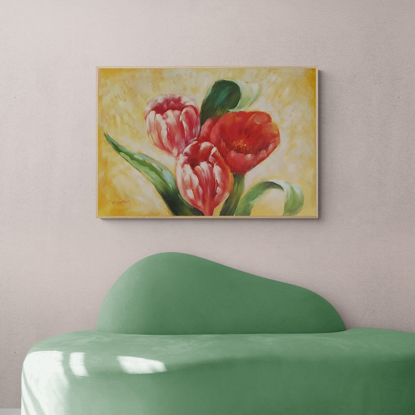 Cuadro Tulipanes Decor 90x60 cm