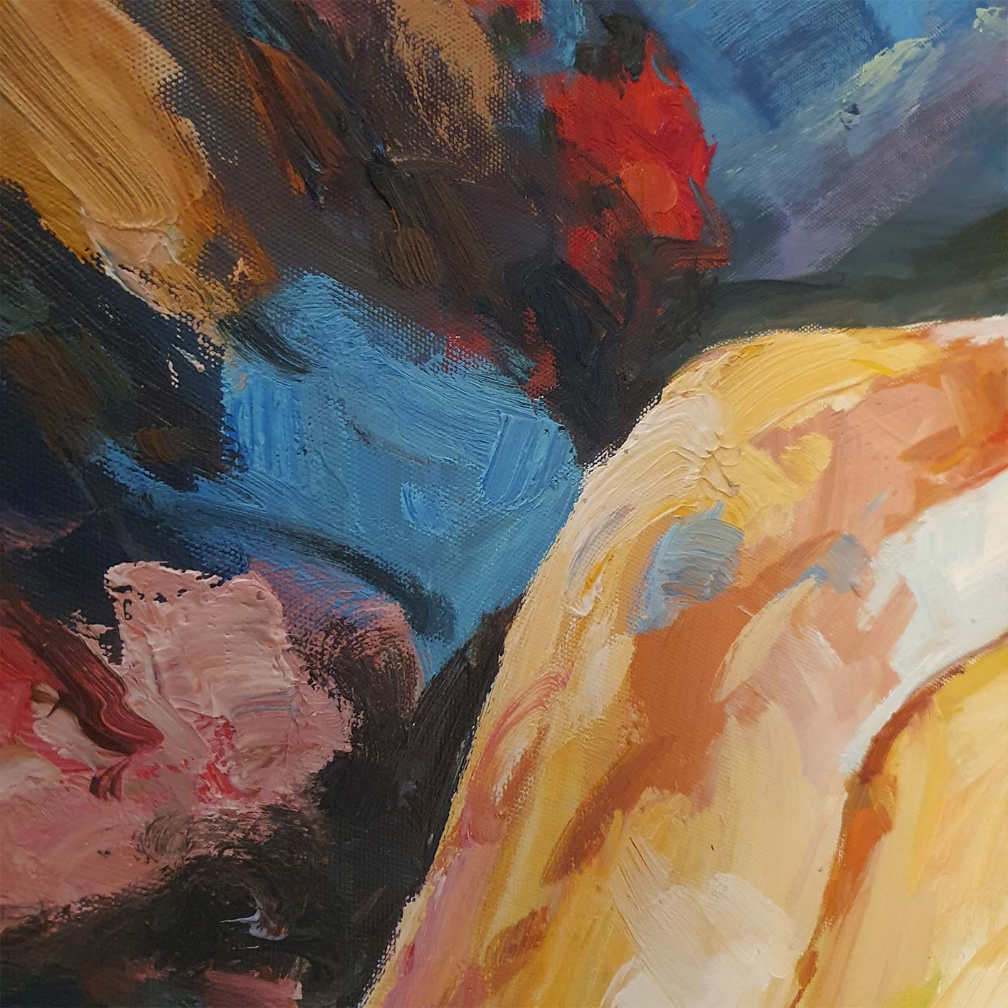 Cuadro Pareja Dos Copas 90x60 cm
