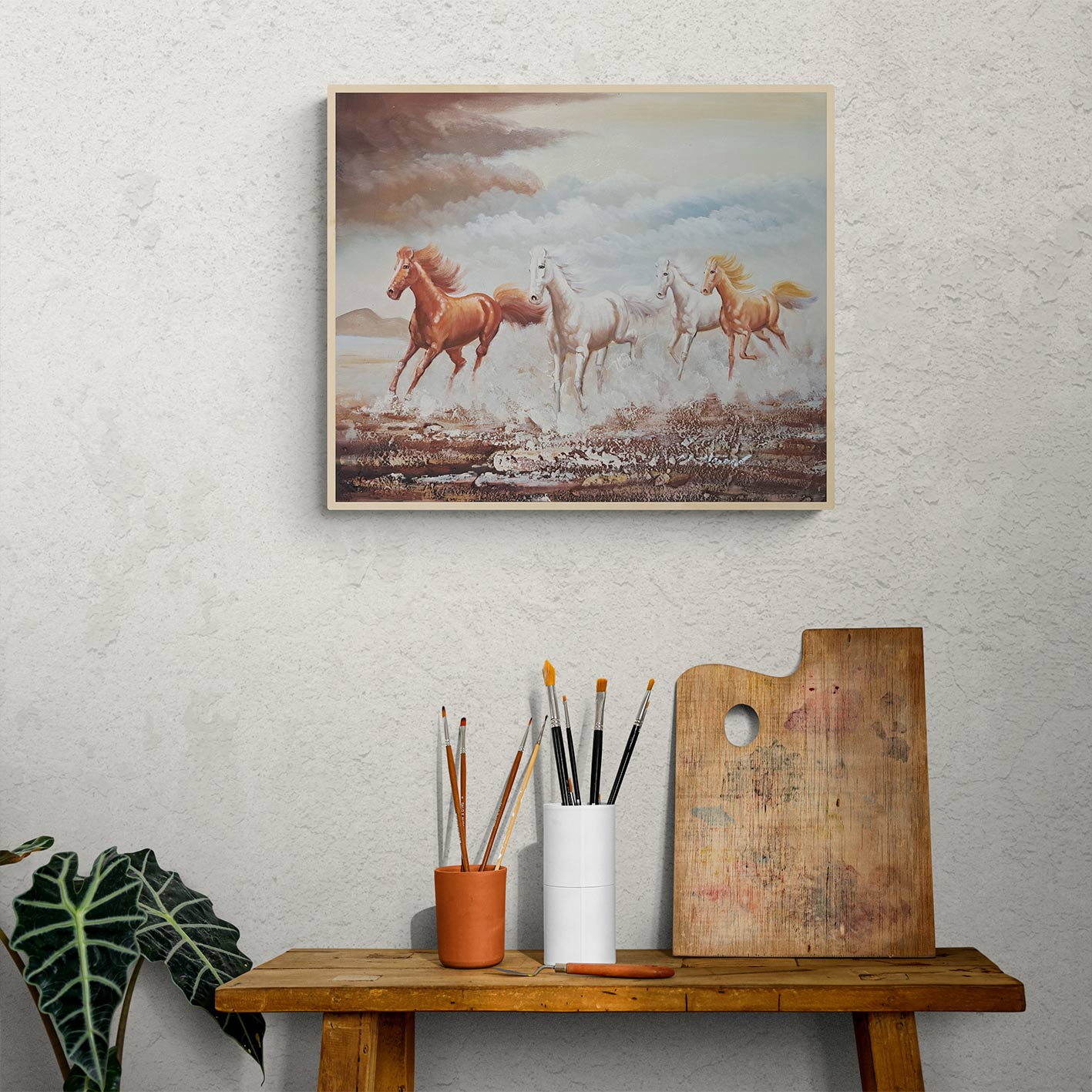 Cuadro Caballos Salvajes 60x50 cm
