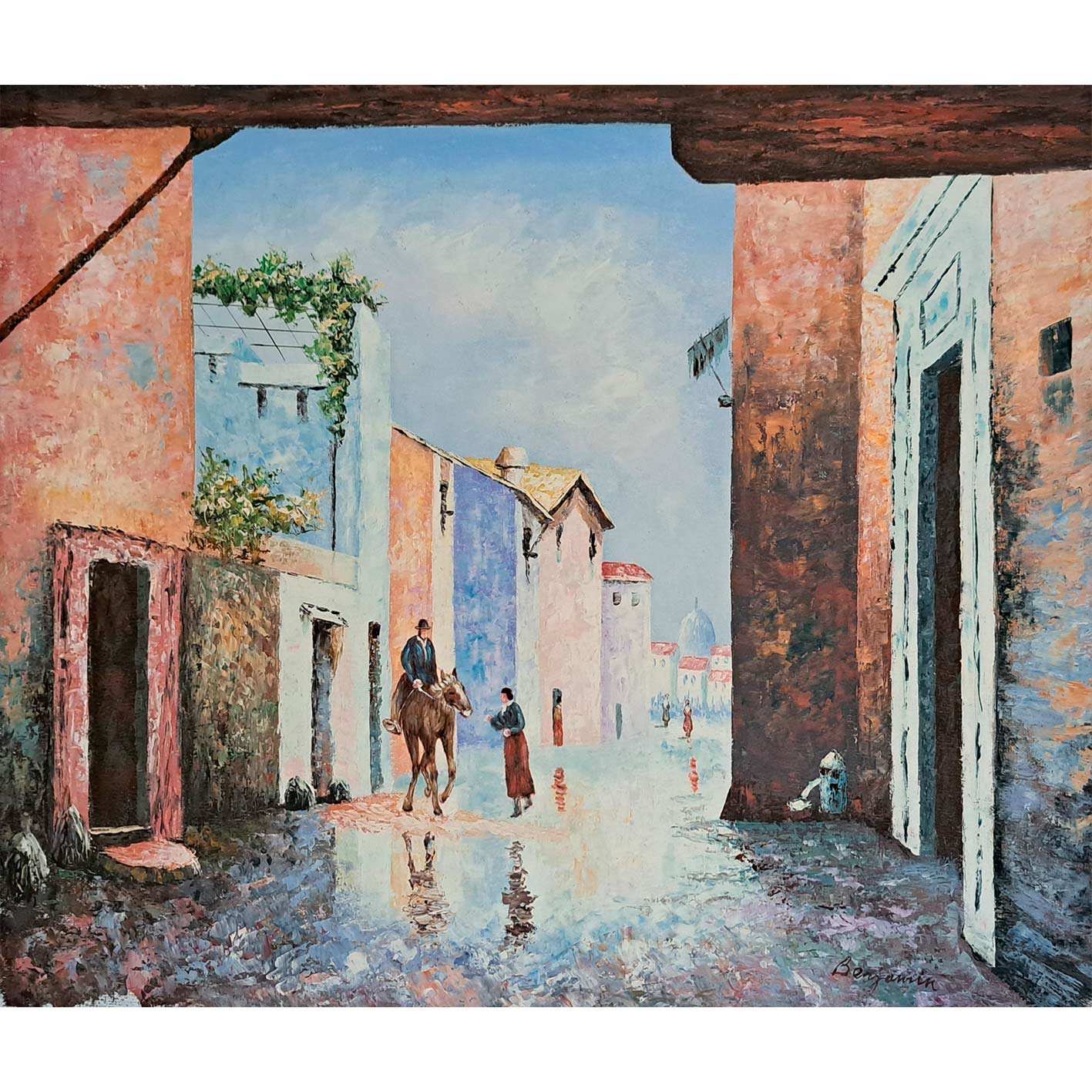 Cuadro Calle Pueblo I 60x50 cm