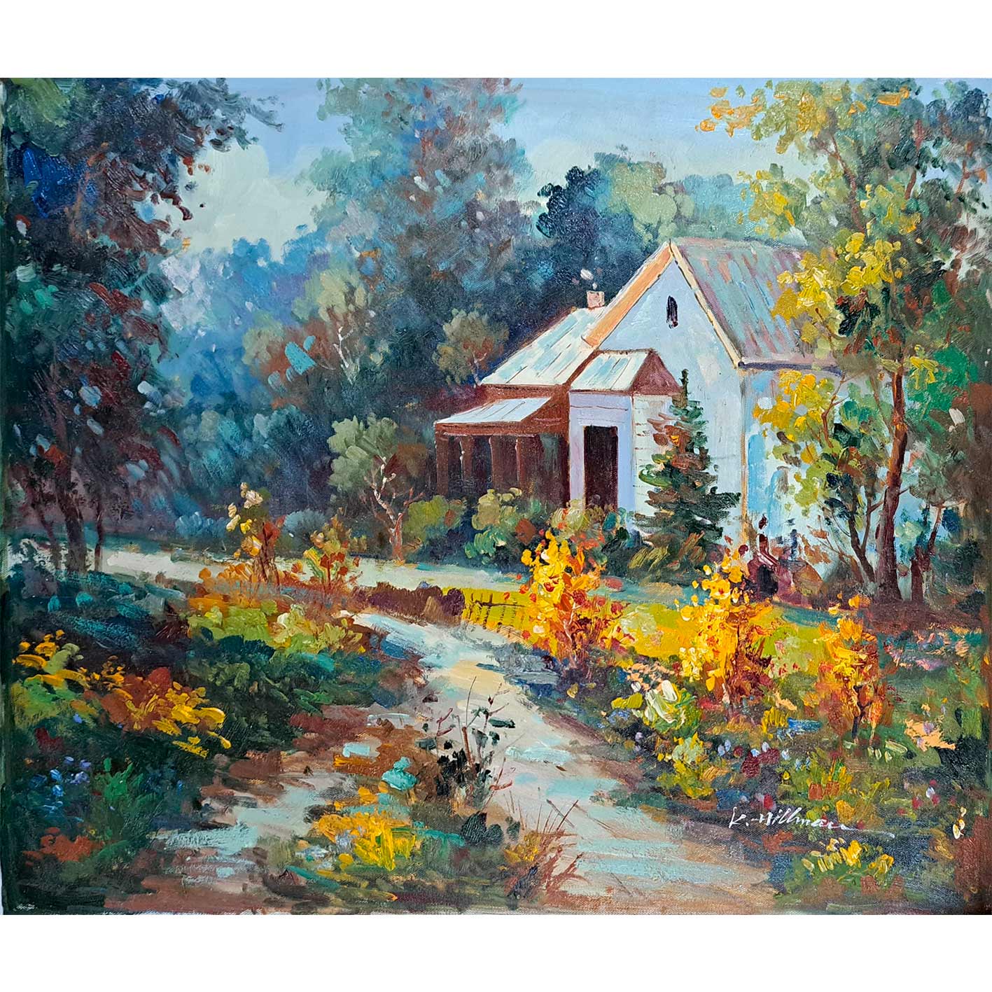 Cuadro Camino Casa 60x50 cm
