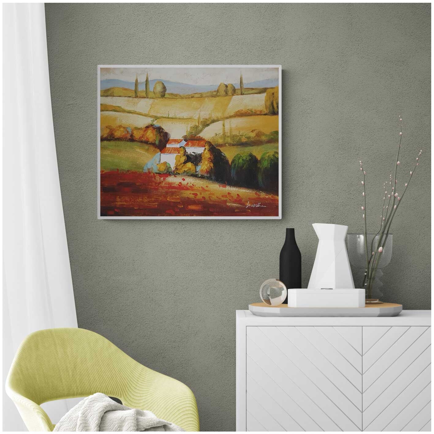 Cuadro Casa Campo 60x50 cm