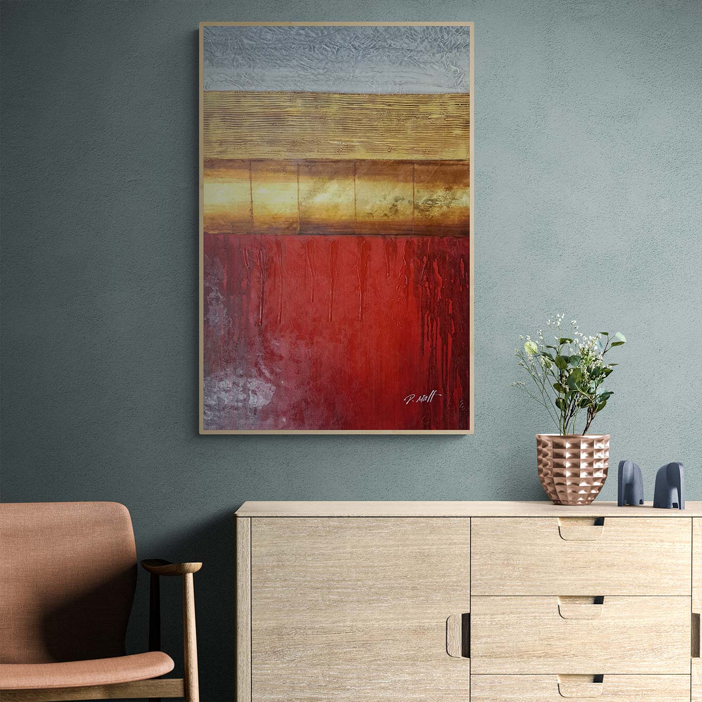 Cuadro Color Oro 60x90 cm