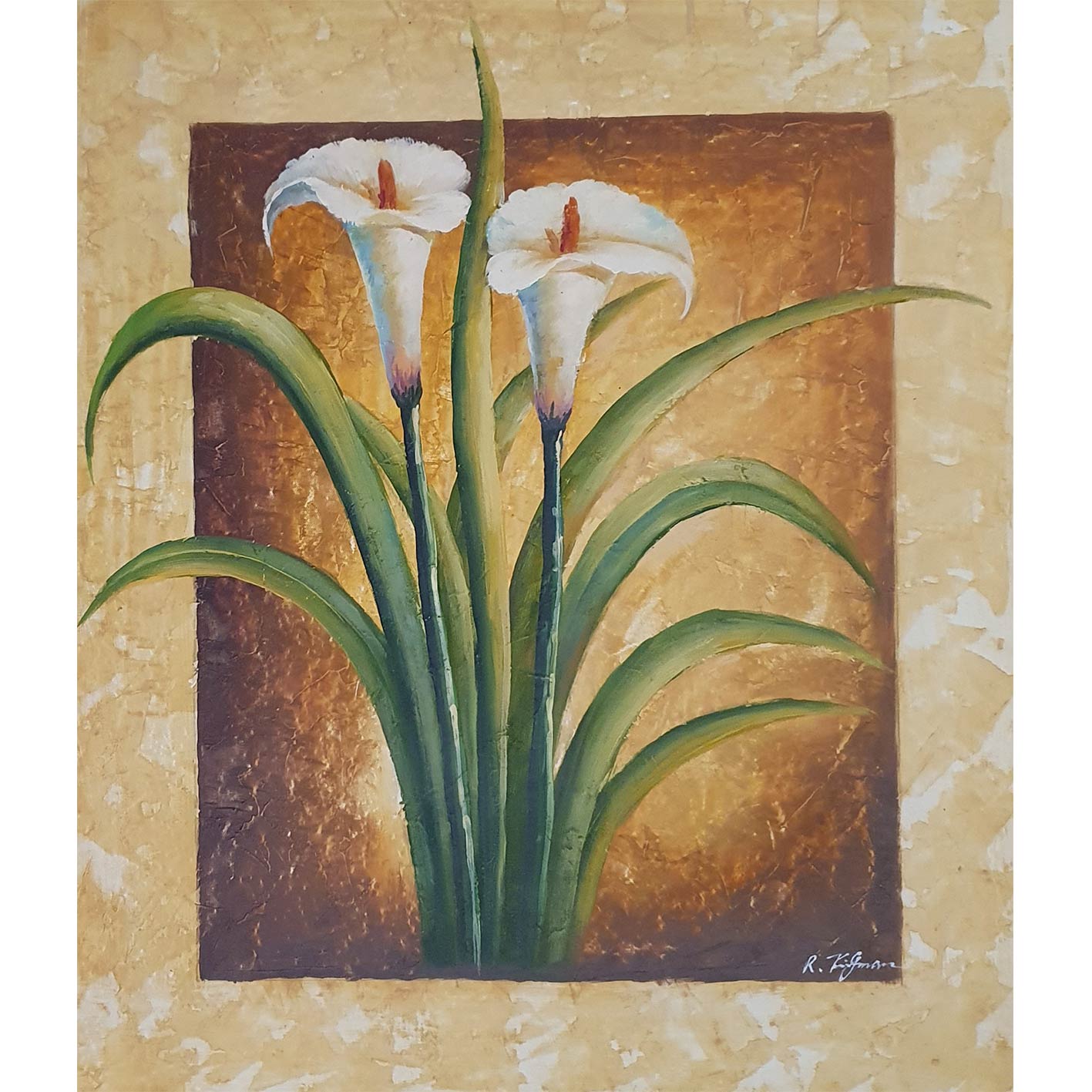 Cuadro Diptico Flor Cala 50x60 cm [2 piezas]