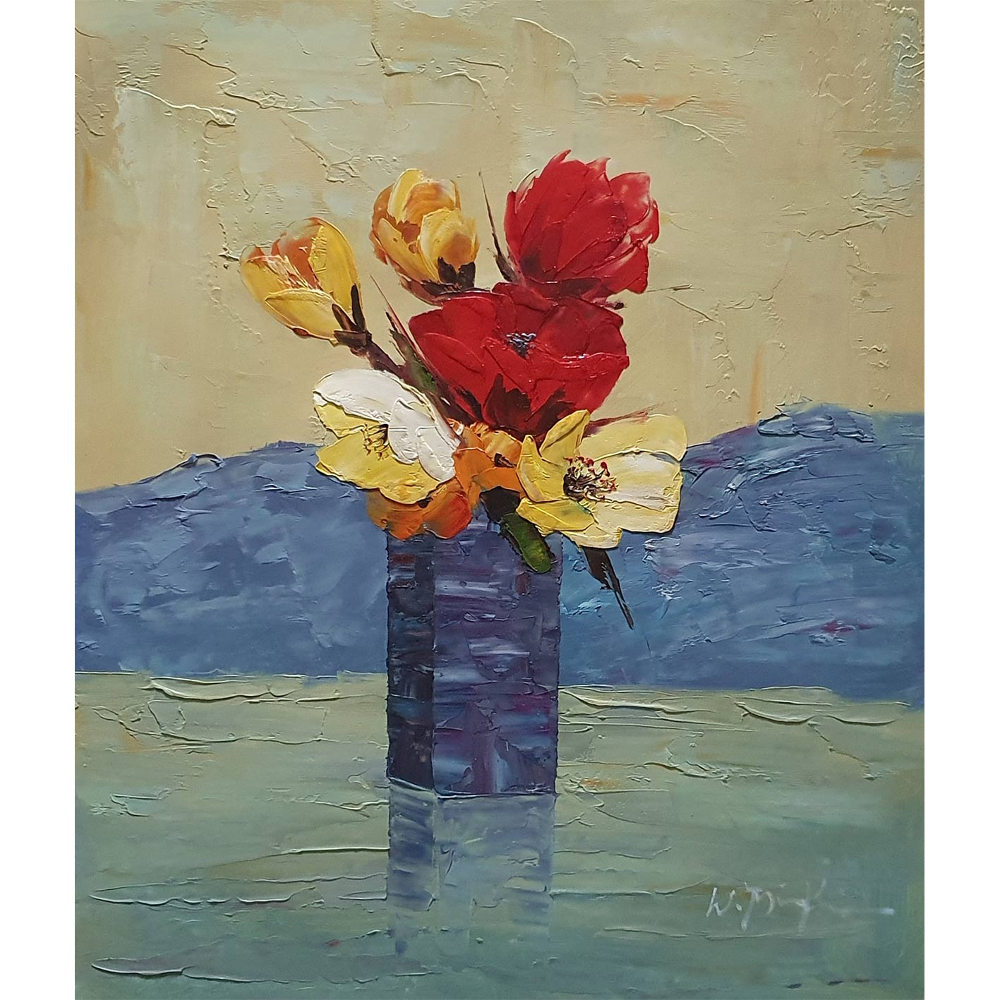 Cuadro Diptico Flores Expansion  60x50 cm [2 piezas]