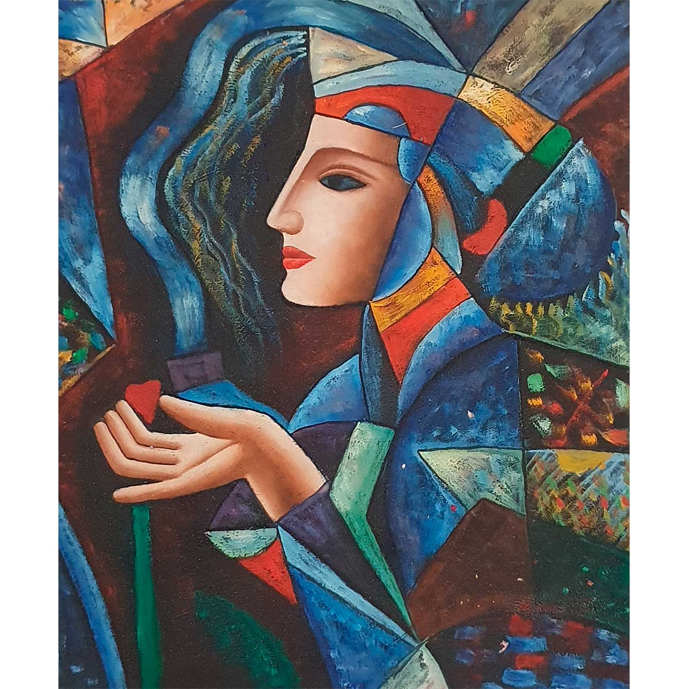 Cuadro Estilo Cubismo 60x50 cm