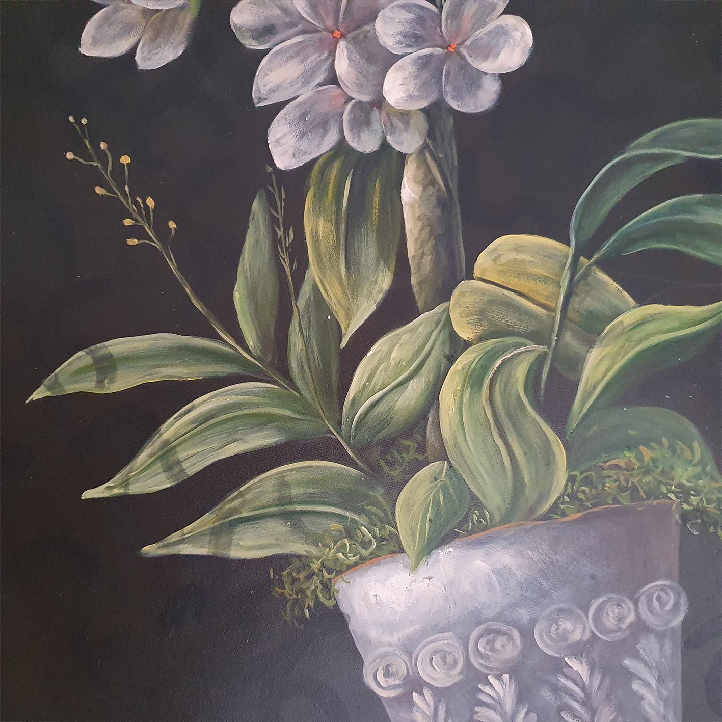 Cuadro Flor Jazmin 50x60 cm [2 piezas]