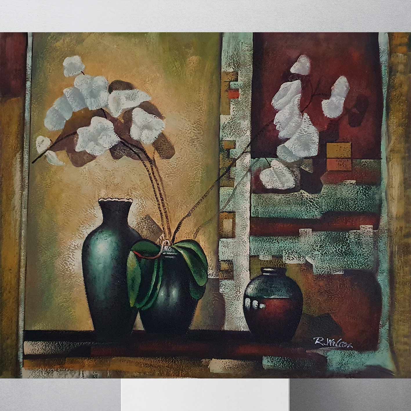 Cuadro Flores Diversas  60x50 cm [2 piezas]
