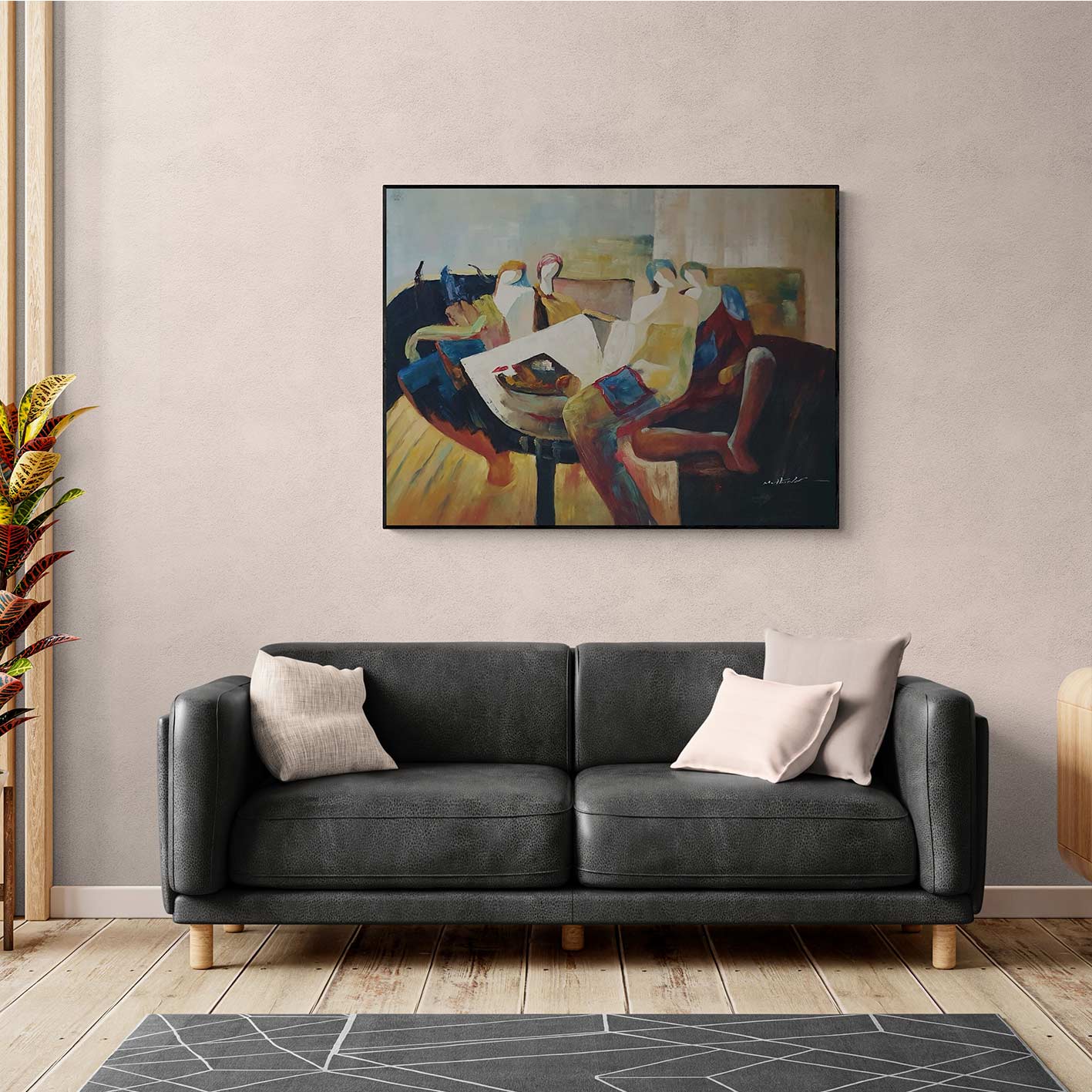 Cuadro Gente 120x90 cm