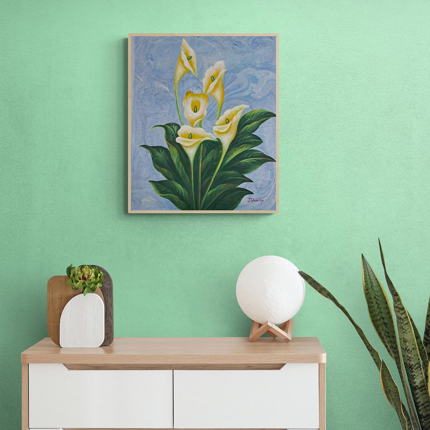 Cuadro Cala Lirio Alcatraces 50x60 cm
