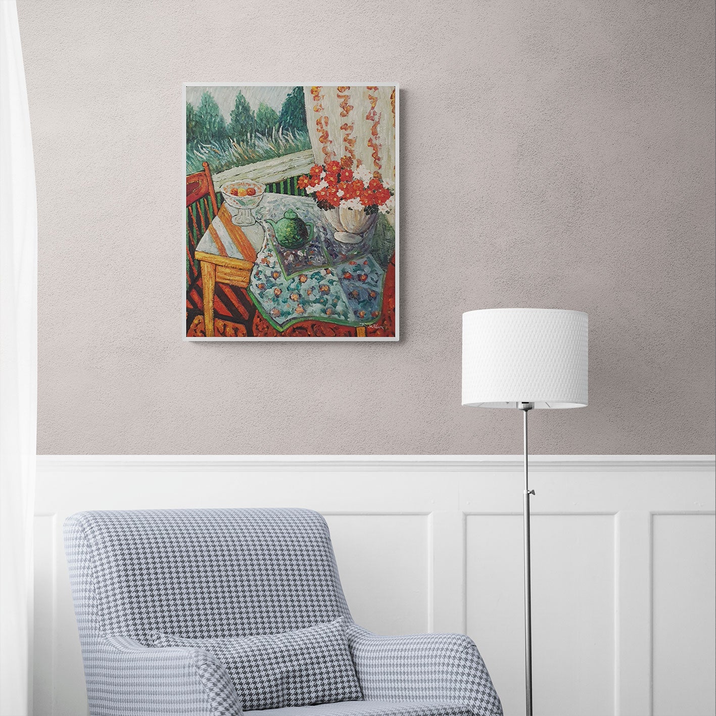 Cuadro Mesas Flores 50x60 cm