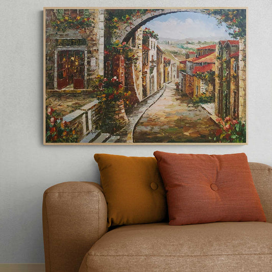 Cuadro Pueblos Mundo 90x60 cm