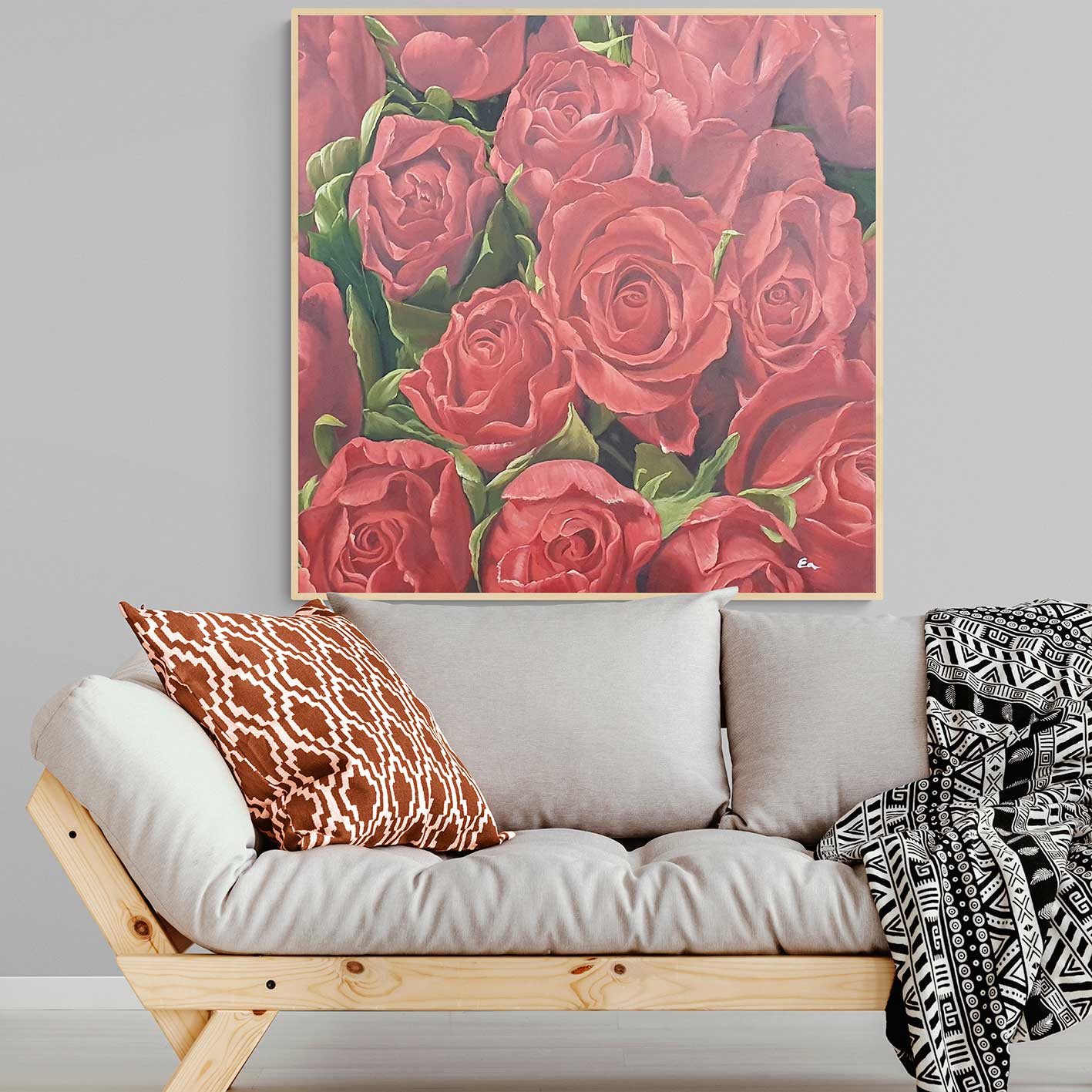 Cuadro Rosas Oleo