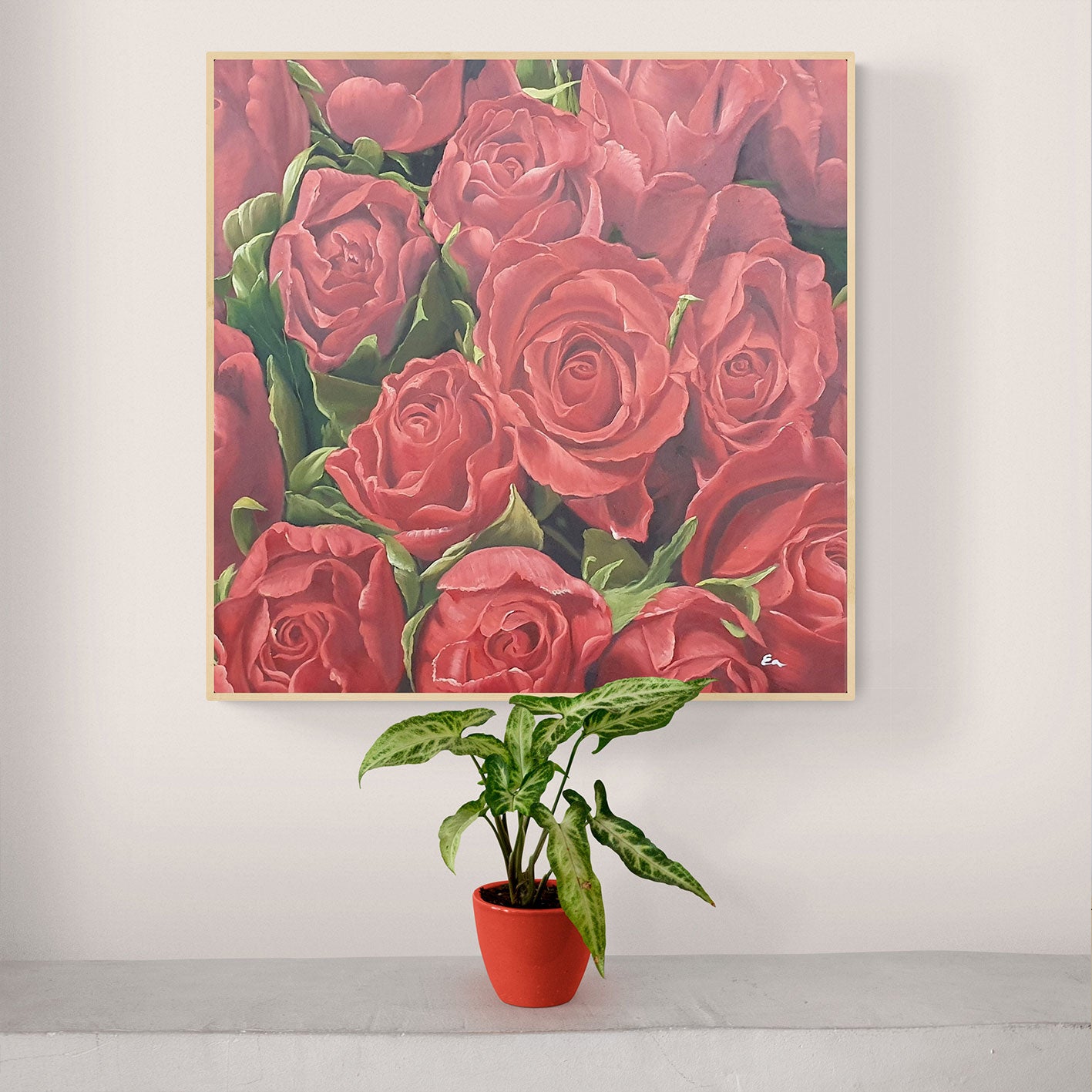Cuadro Rosas Oleo
