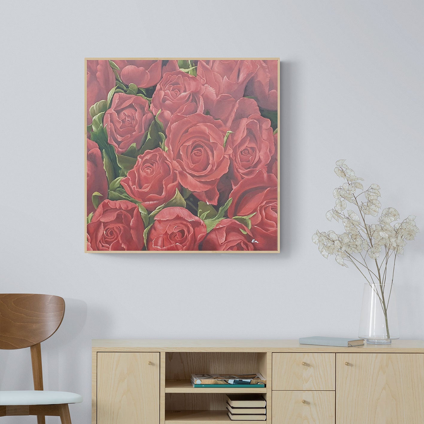 Cuadro Rosas Oleo