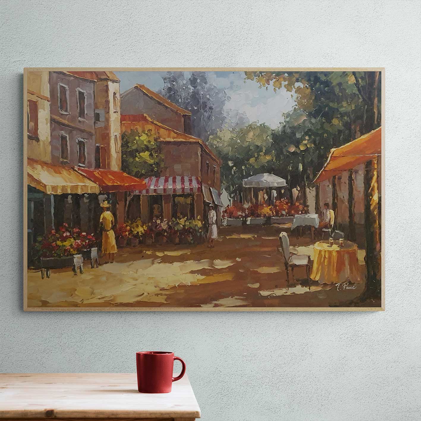 Cuadro Tienda Pueblo 90x60 cm