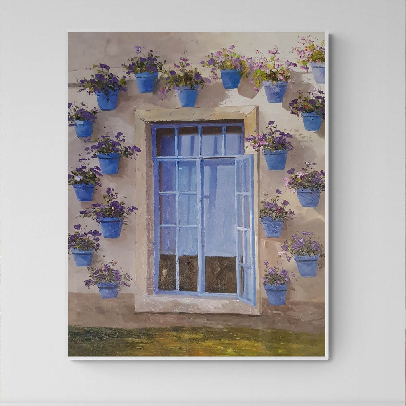 Cuadro a la venta de ventana al óleo