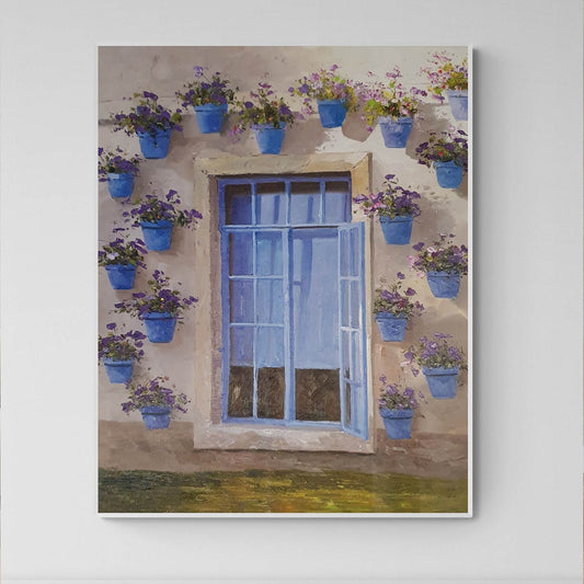 Cuadro a la venta de ventana al óleo