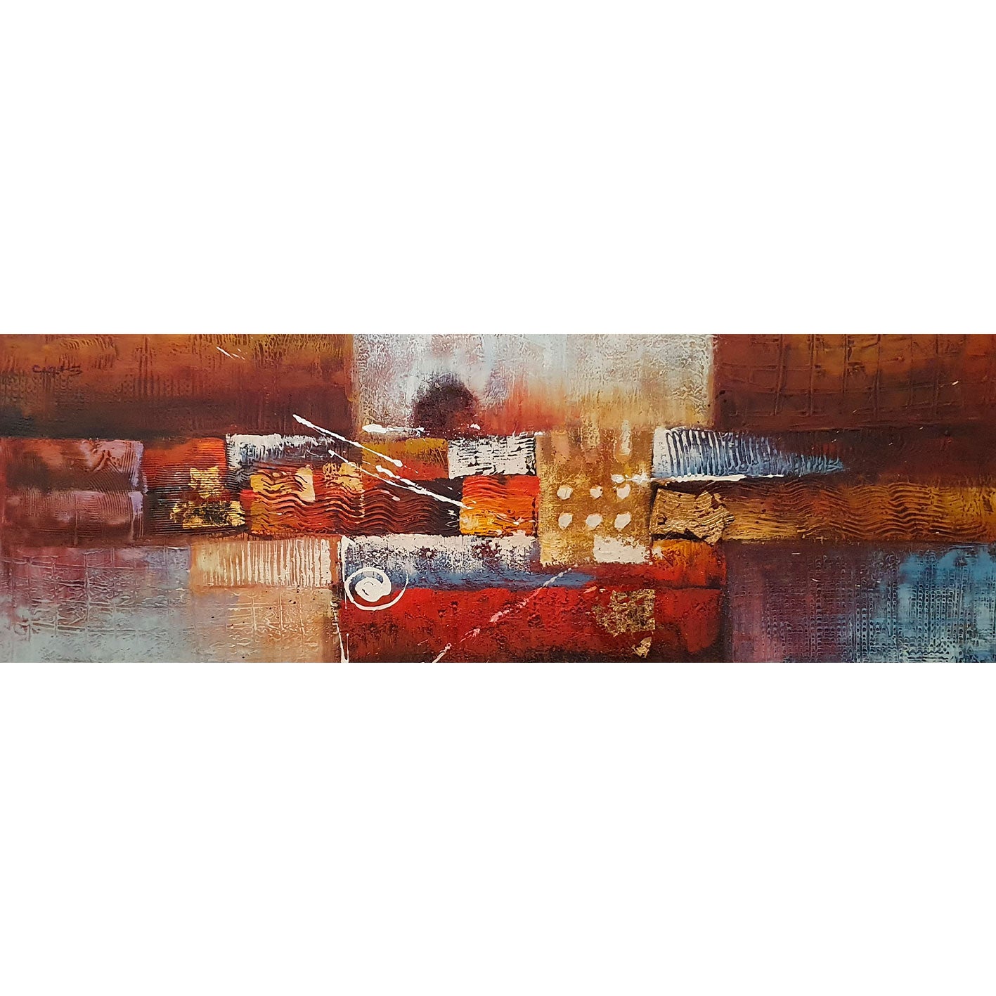 Cuadro abstracto moderno oleo
