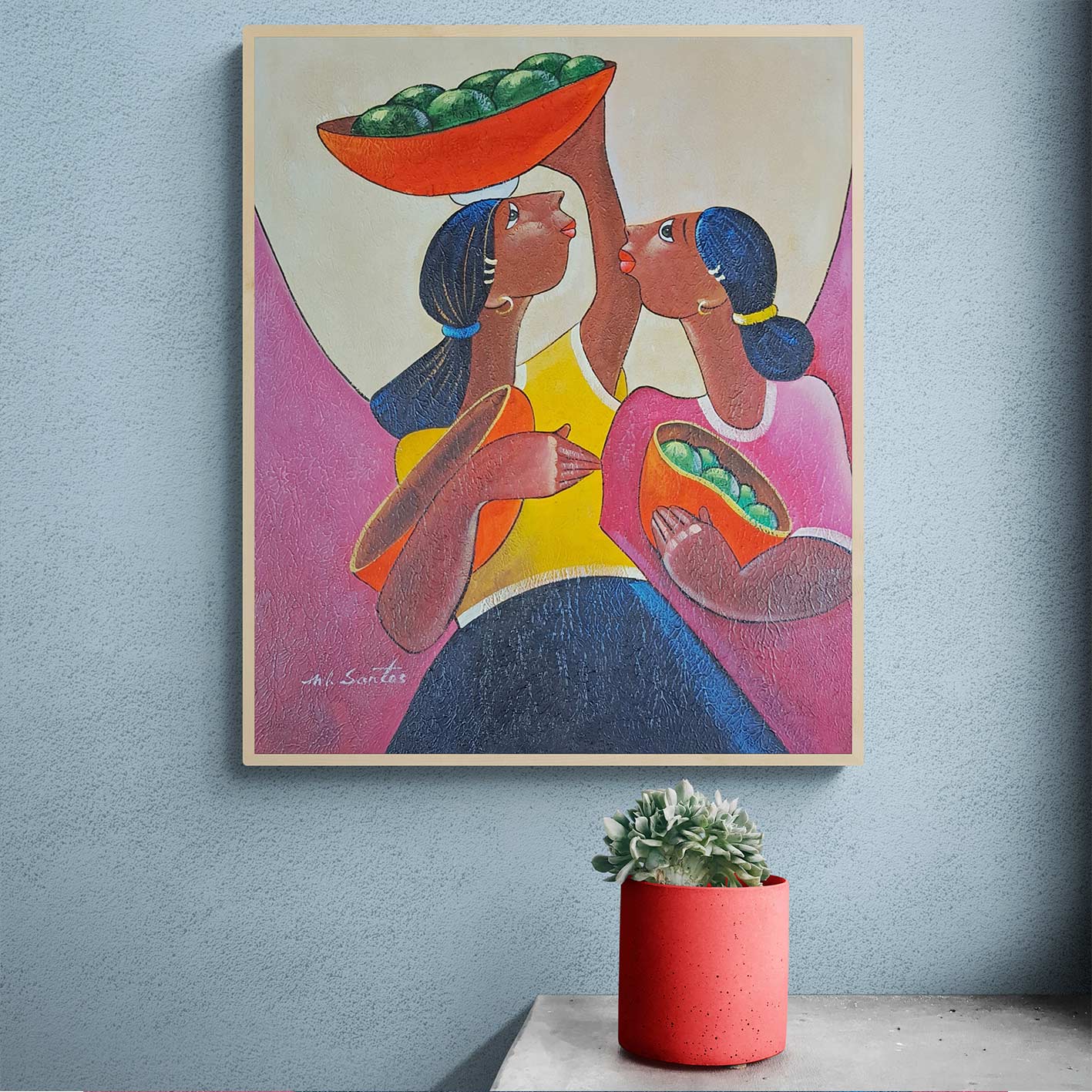 Cuadro África Fruta 50x60 cm