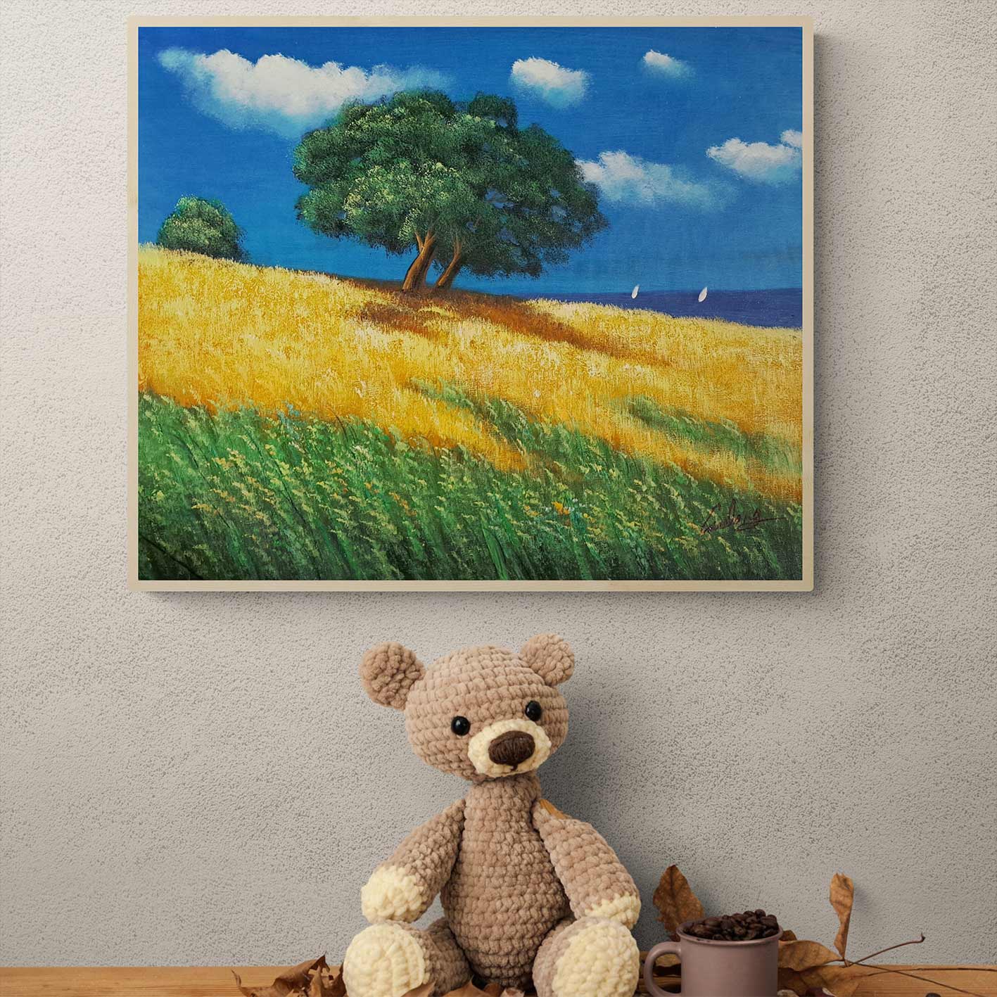 Cuadro Arbol Pradera 60x50 cm