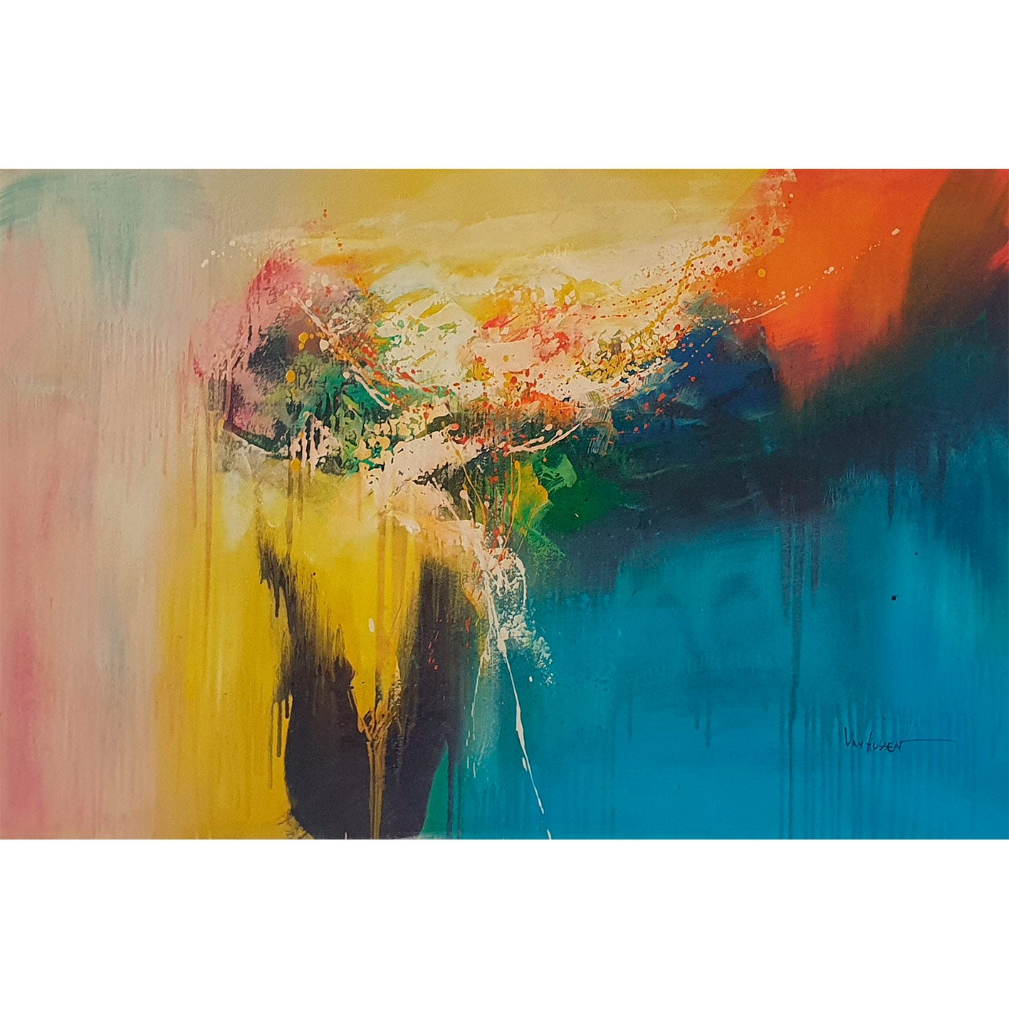 Cuadro Abstracto Pinturas III  90x60  cm