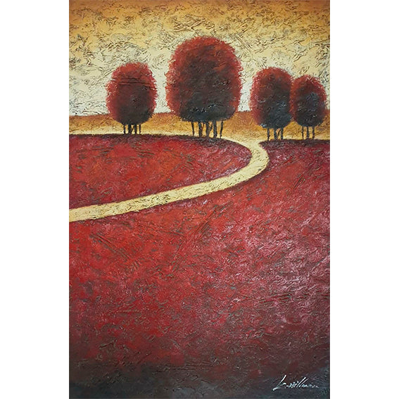 Cuadro Arboles Camino 90x60 cm