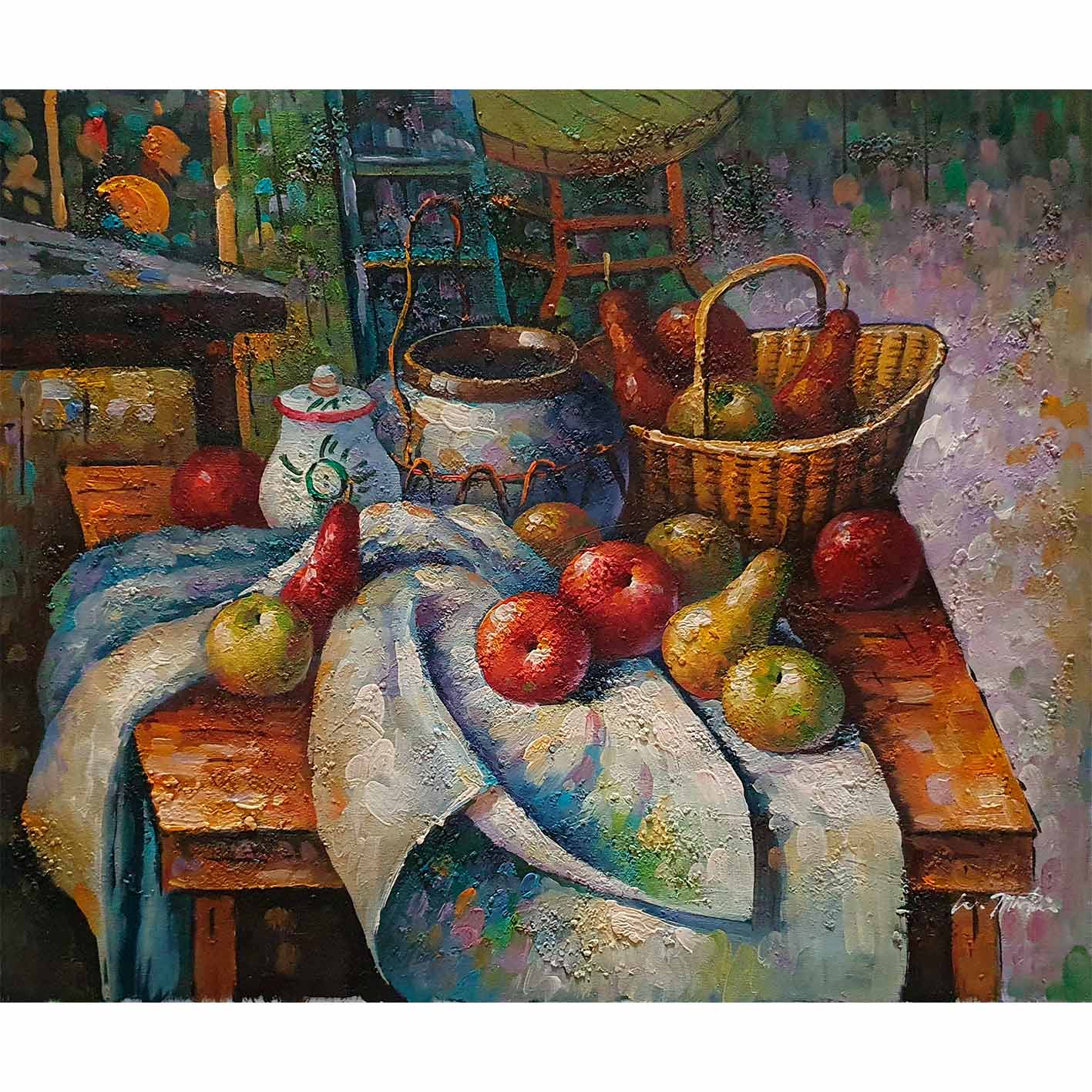 Cuadro Bodegon Manta  60x50 cm