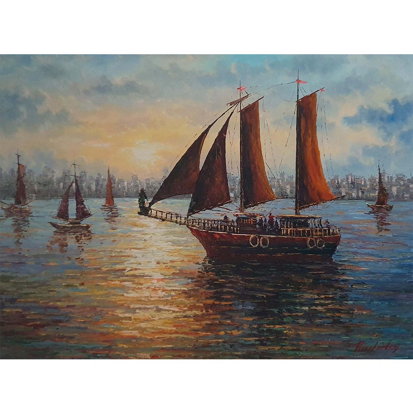 Cuadro Barco Grandeza  120x90 cm