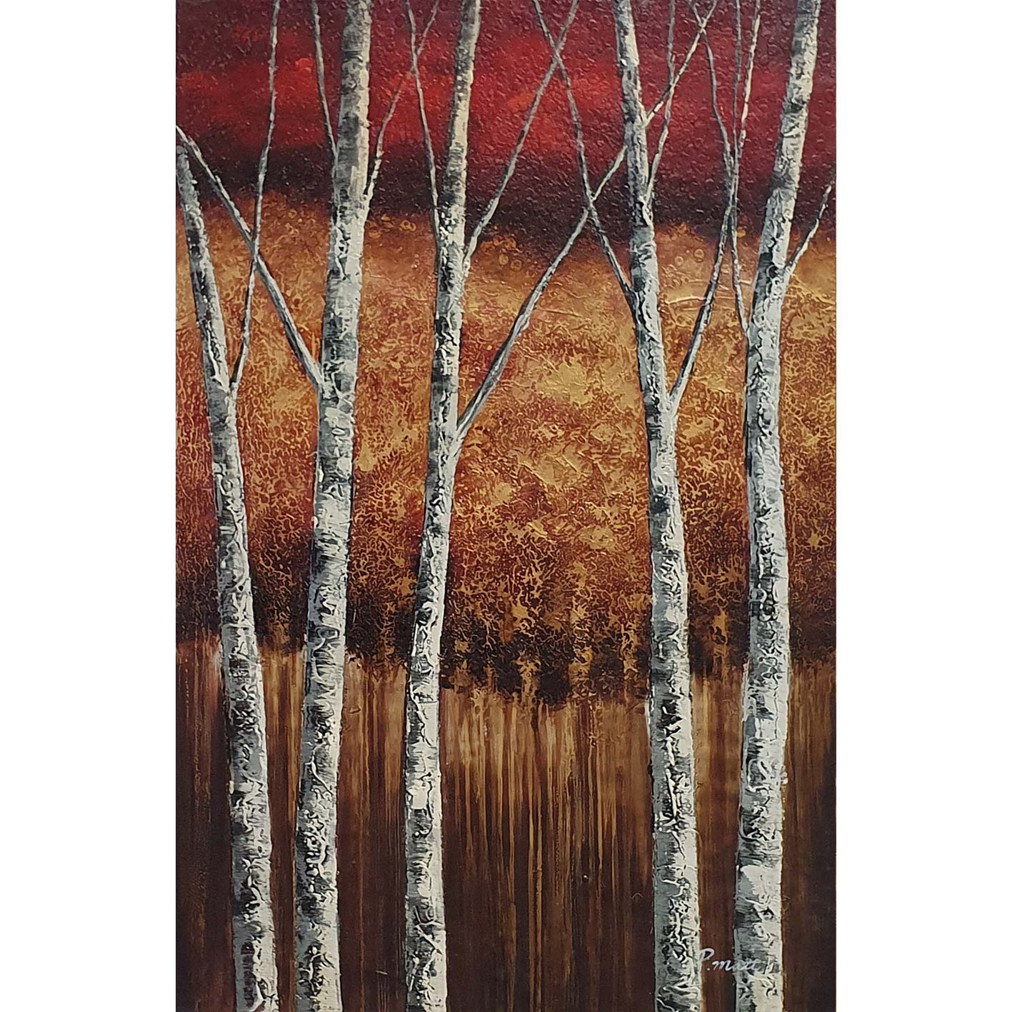 Cuadro Bosque Arboles  60x90 cm